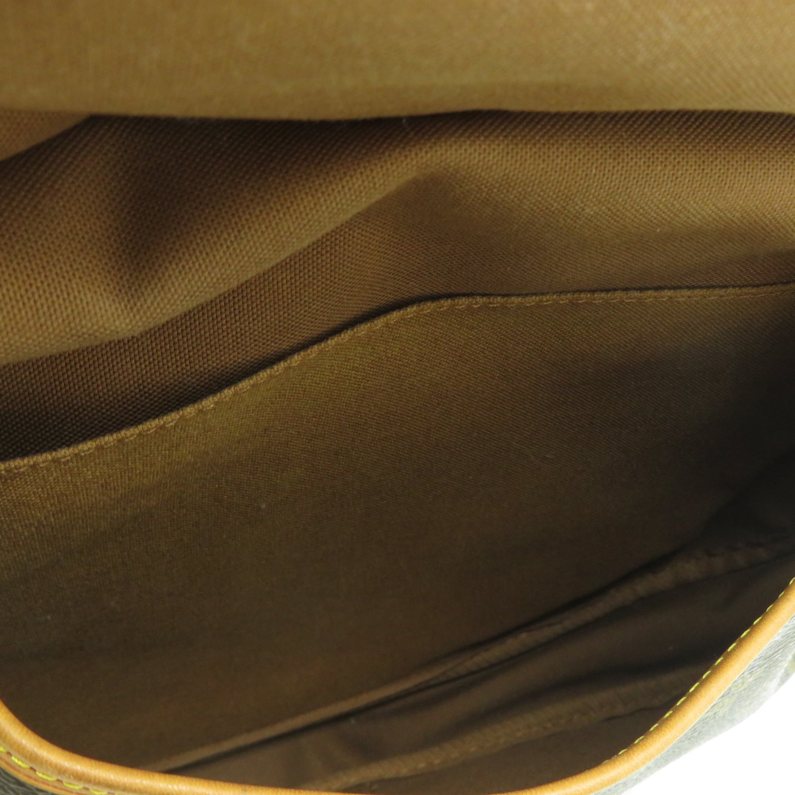 LOUIS VUITTON Monogram Saumur 30金扣肩背袋啡色