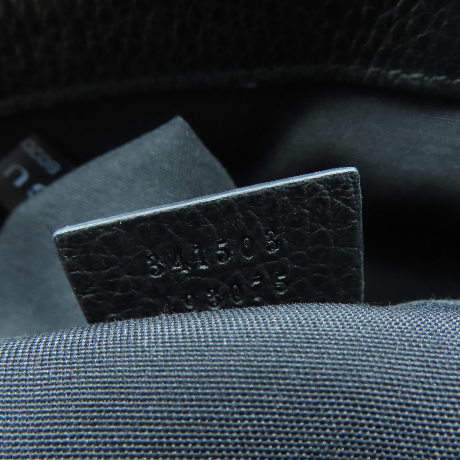 GUCCI 帆布2 Way Shoulder銀扣手挽肩背兩用袋黑色