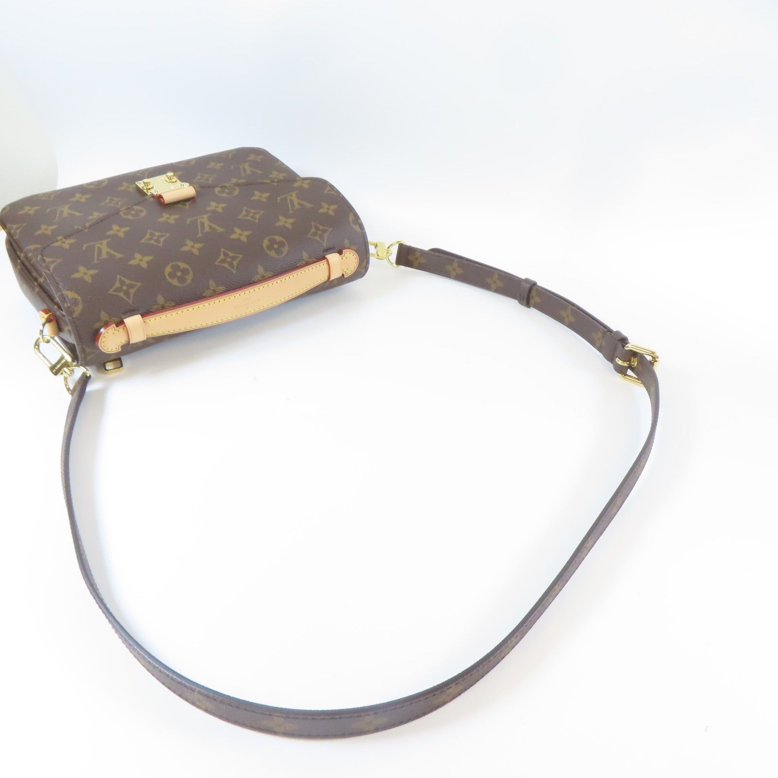 LOUIS VUITTON Monogram Pochette Metis金扣手挽肩背兩用袋啡色