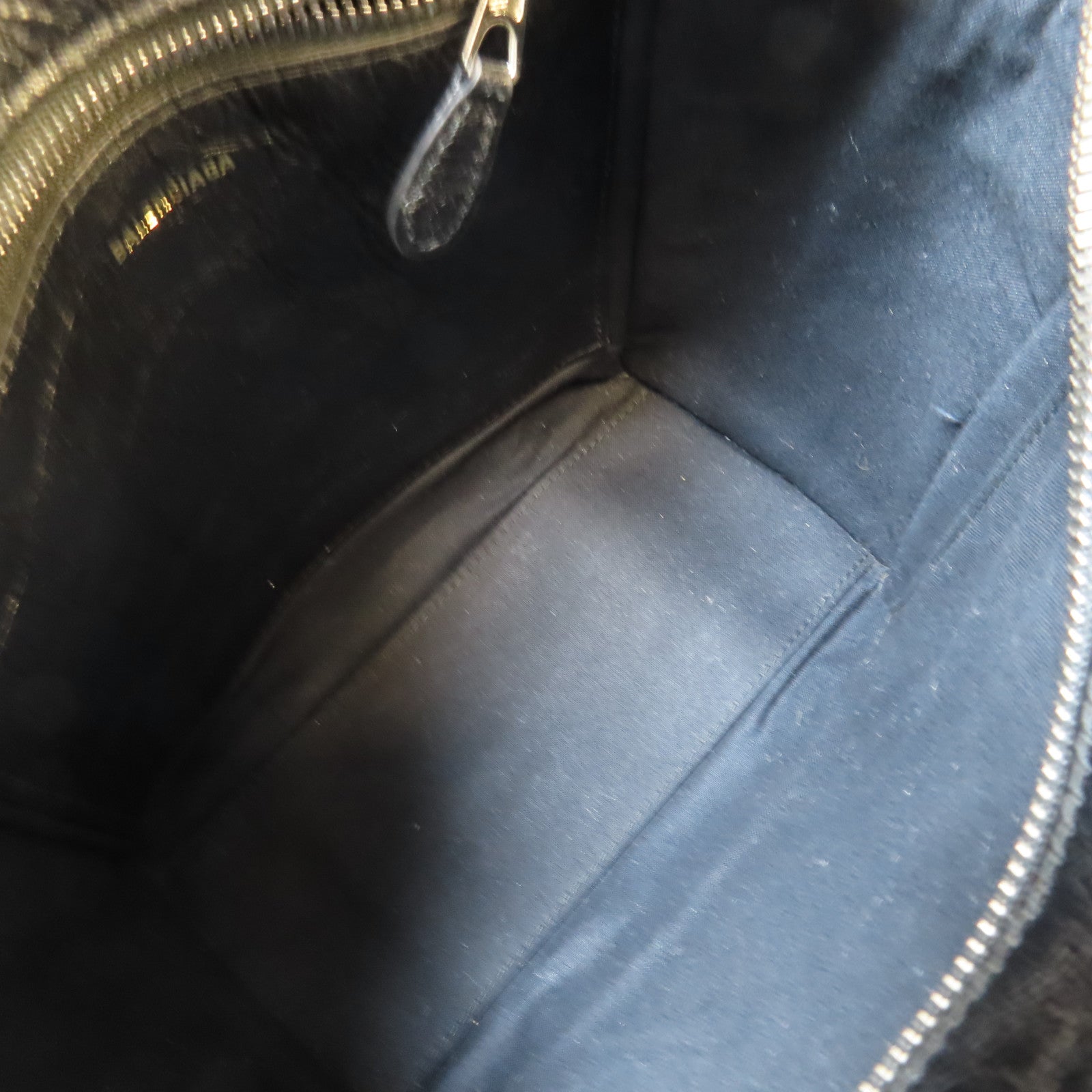 BALENCIAGA 牛皮皮革Shopper Bazar銀扣手挽肩背兩用袋黑色