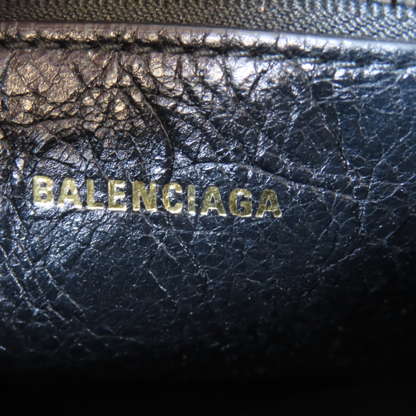 BALENCIAGA 牛皮皮革Shopper Bazar銀扣手挽肩背兩用袋黑色