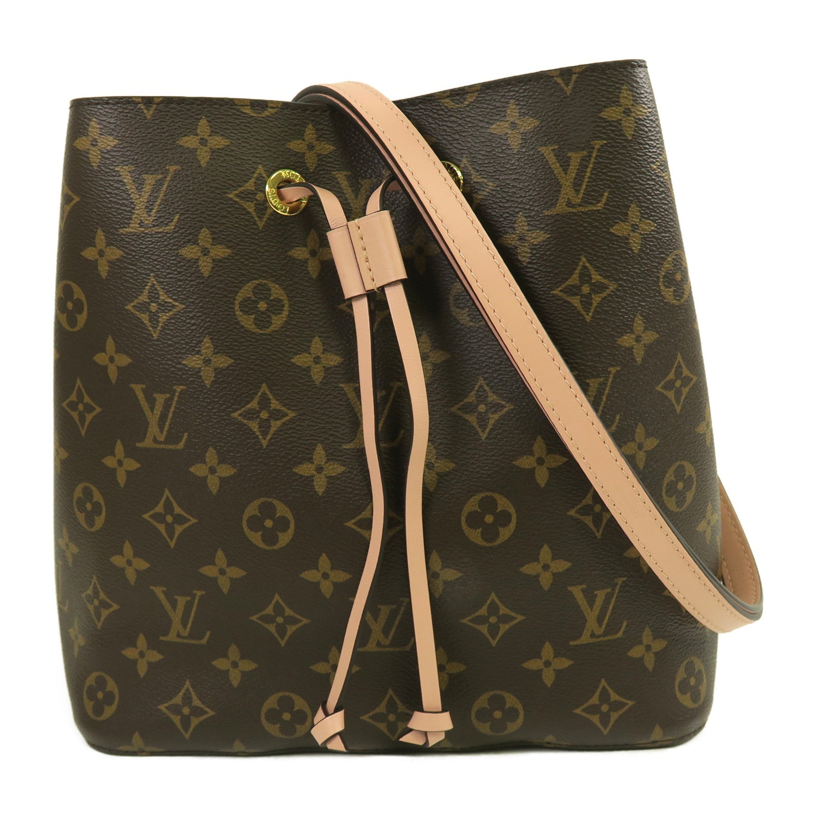 LOUIS VUITTON Monogram Neo Noe MM金扣肩背袋啡色