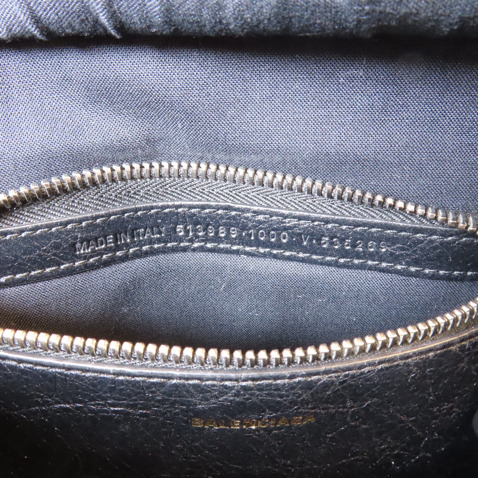 BALENCIAGA 牛皮皮革Shopper Bazar銀扣手挽肩背兩用袋黑色