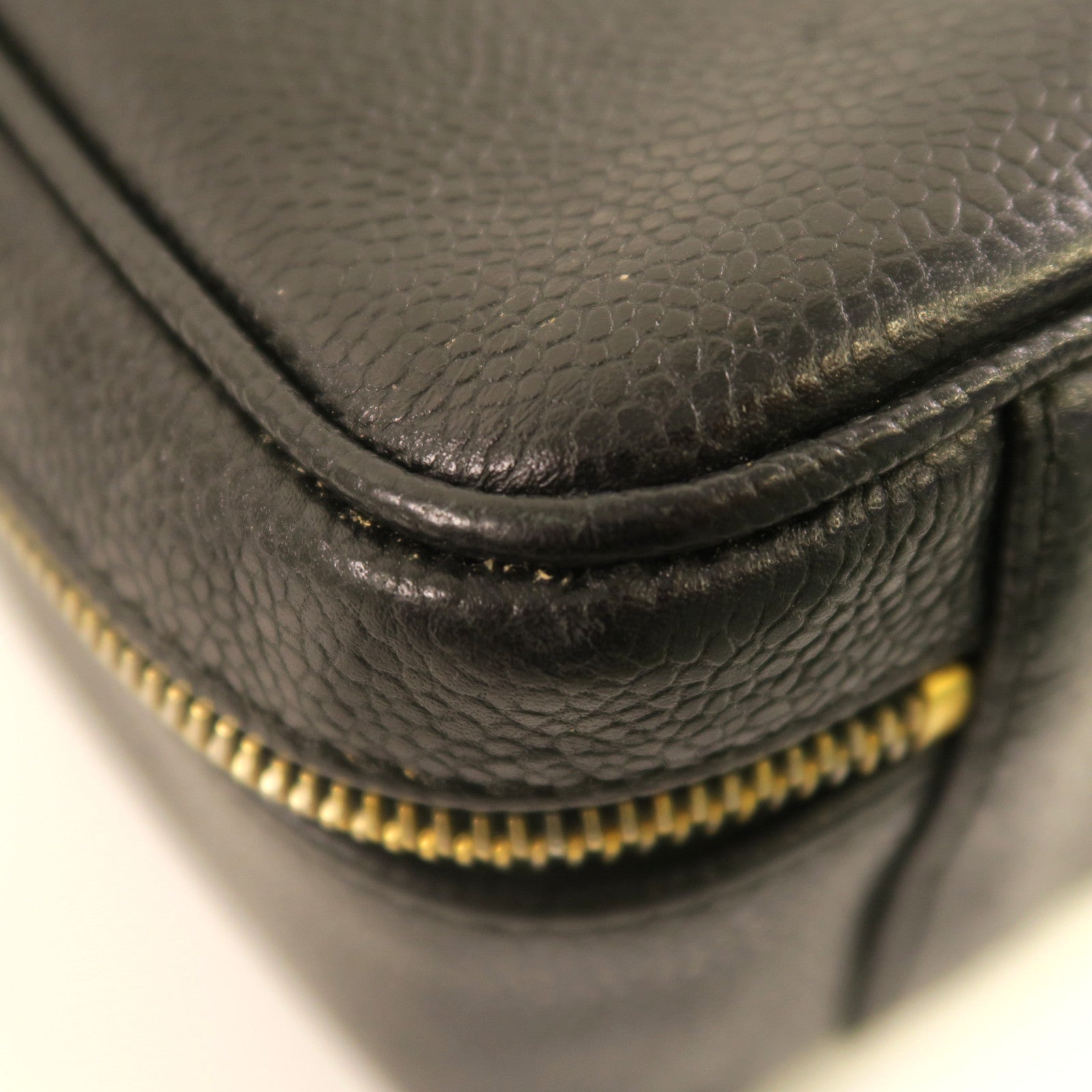 CHANEL 牛皮皮革2 Way Shoulder Bag金扣手挽肩背兩用袋黑色