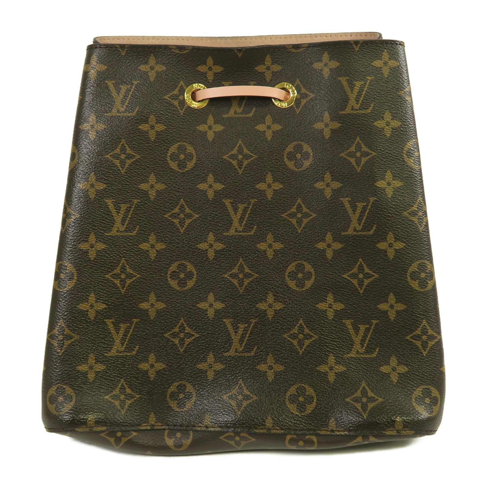 LOUIS VUITTON Monogram Neo Noe MM金扣肩背袋啡色