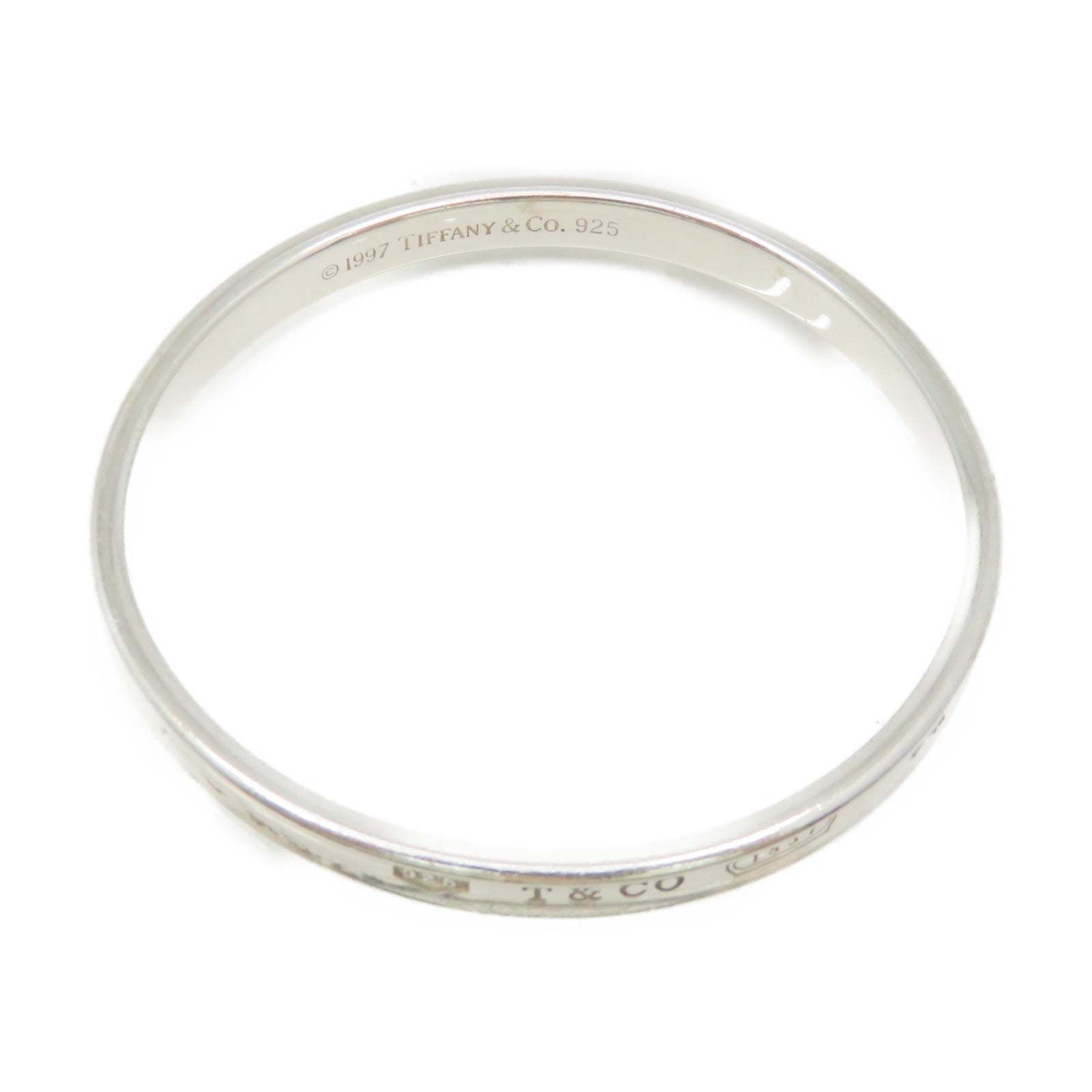 TIFFANY&amp;CO 925 Sterling Silver 1837 Bangle Bangle