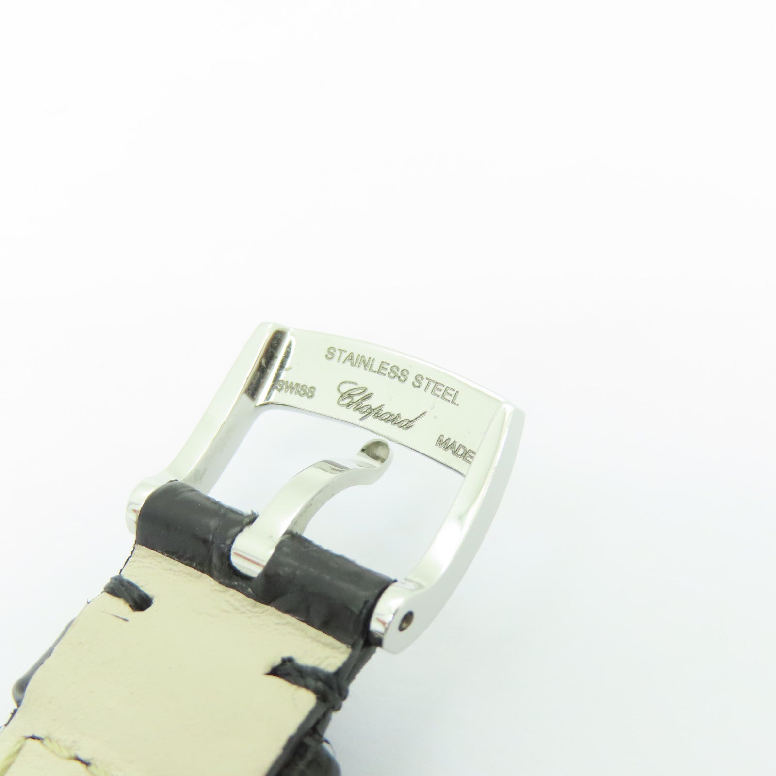 Chopard Happy Sport 5 Dia皮革/不鏽鋼手錶自動機芯白色