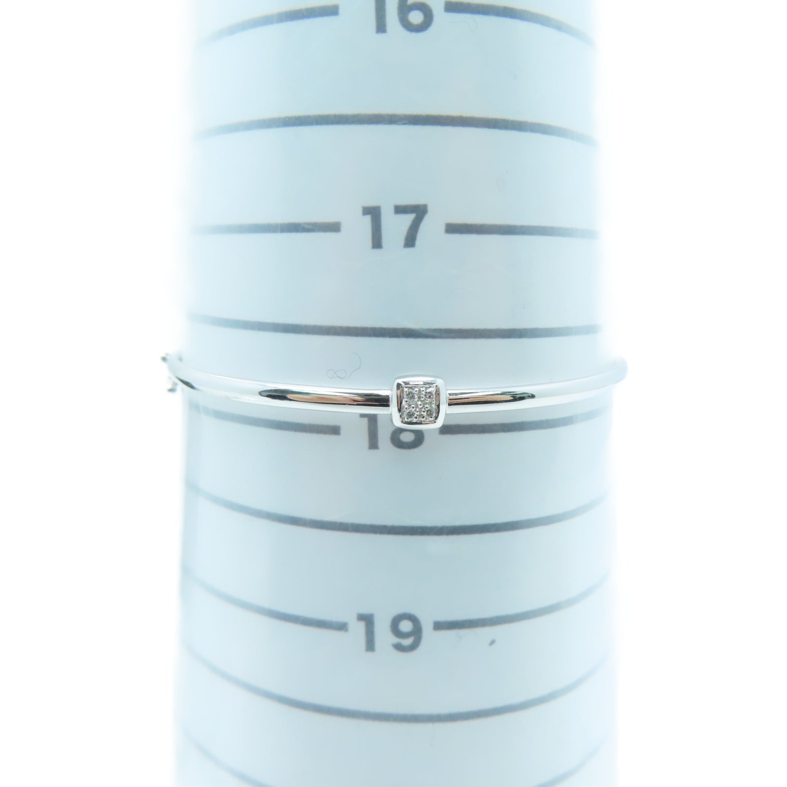 JEWELRY 18K白金Diamond Bangle鑽石手環