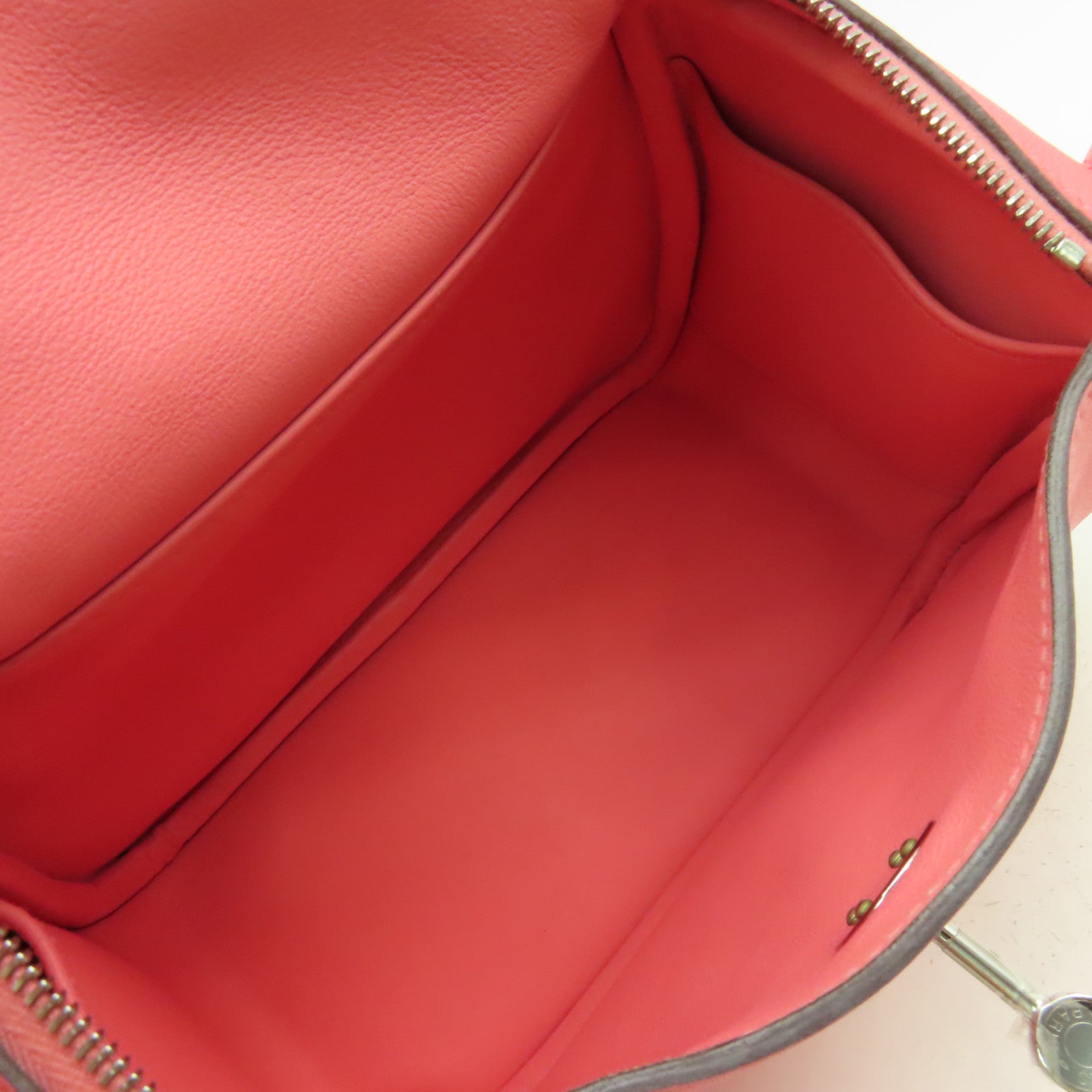 HERMES Swift皮革Mini Lindy Shoulder Bag銀扣手挽肩背兩用袋Rose D'ete夏日玫瑰粉色