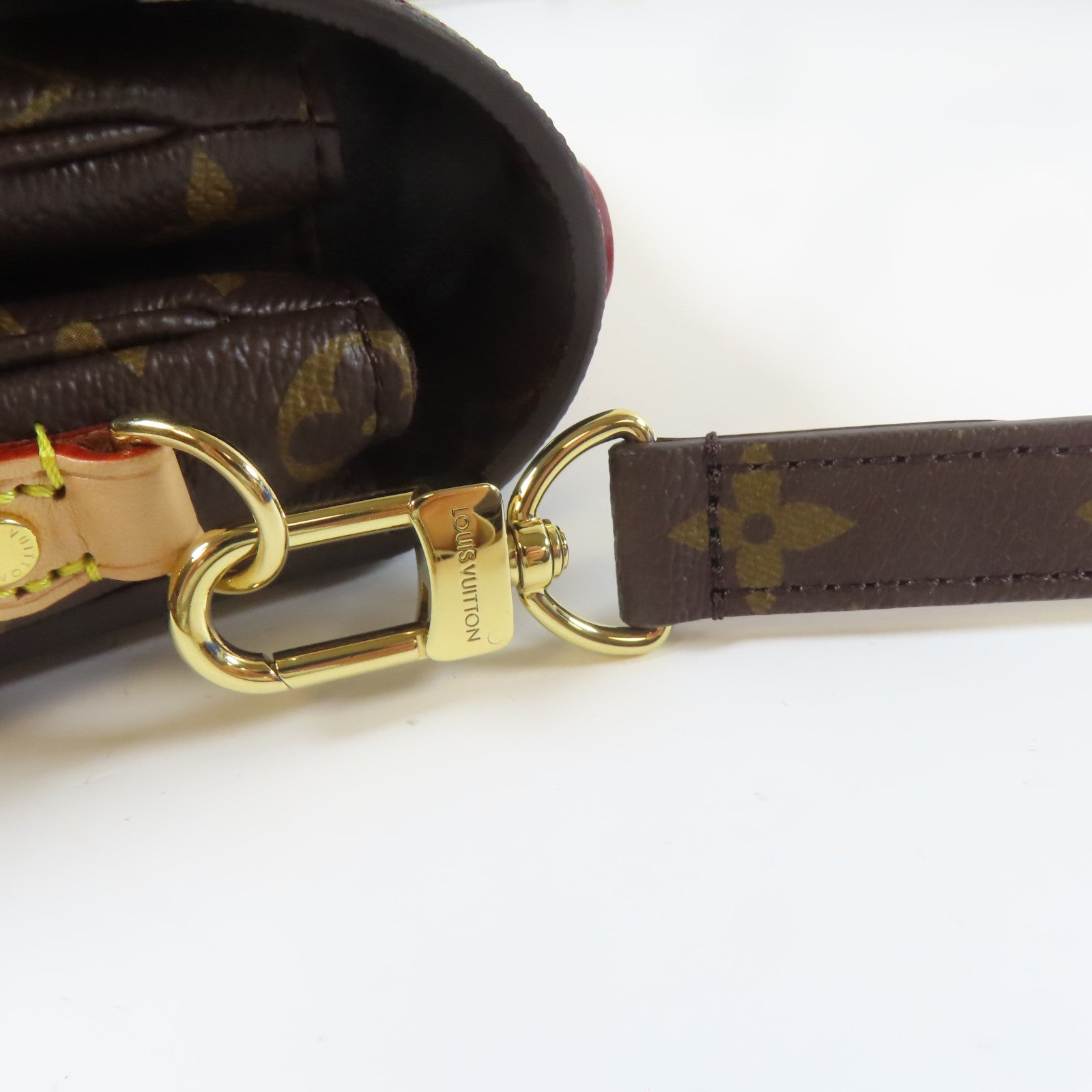 LOUIS VUITTON Monogram Pochette Metis金扣手挽肩背兩用袋啡色