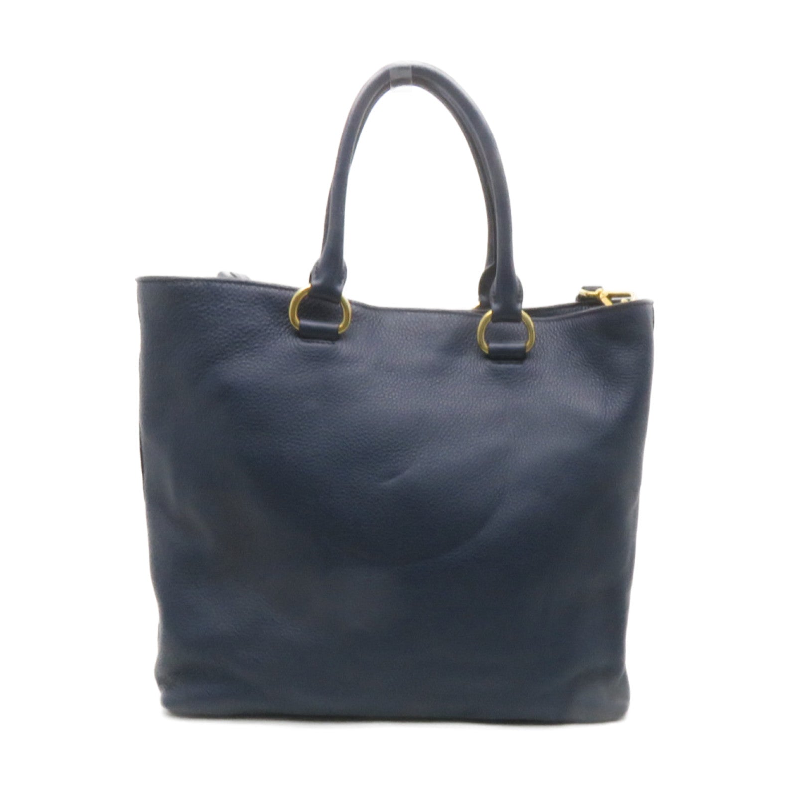 PRADA 牛皮皮革2Way Shoulder Bag手挽肩背兩用袋藍色