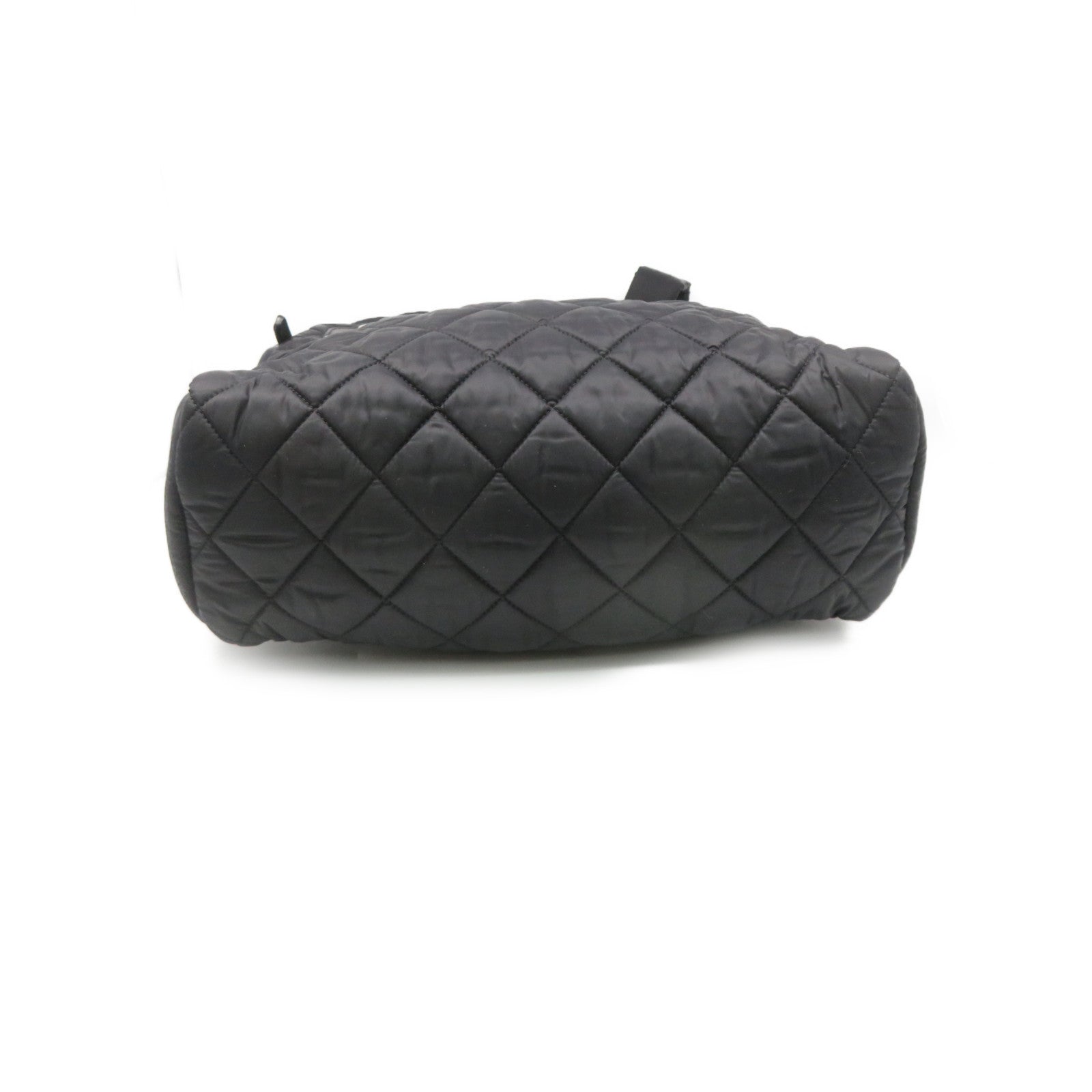 CHANEL 菱格尼龍Backpack背包黑色