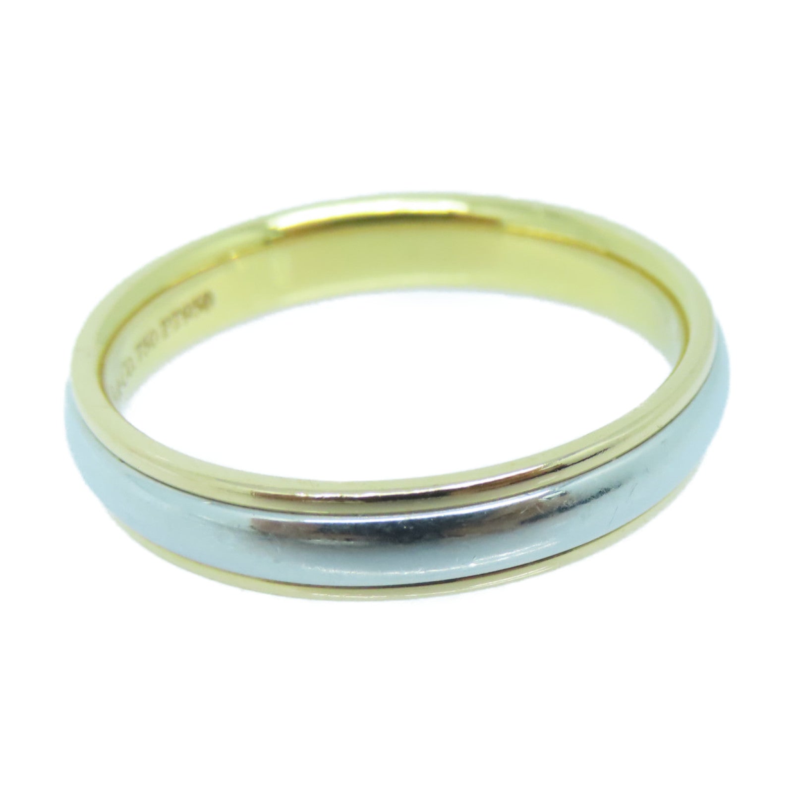 TIFFANY＆CO 950PT鉑金/18K黄金Ring戒指US#9.5