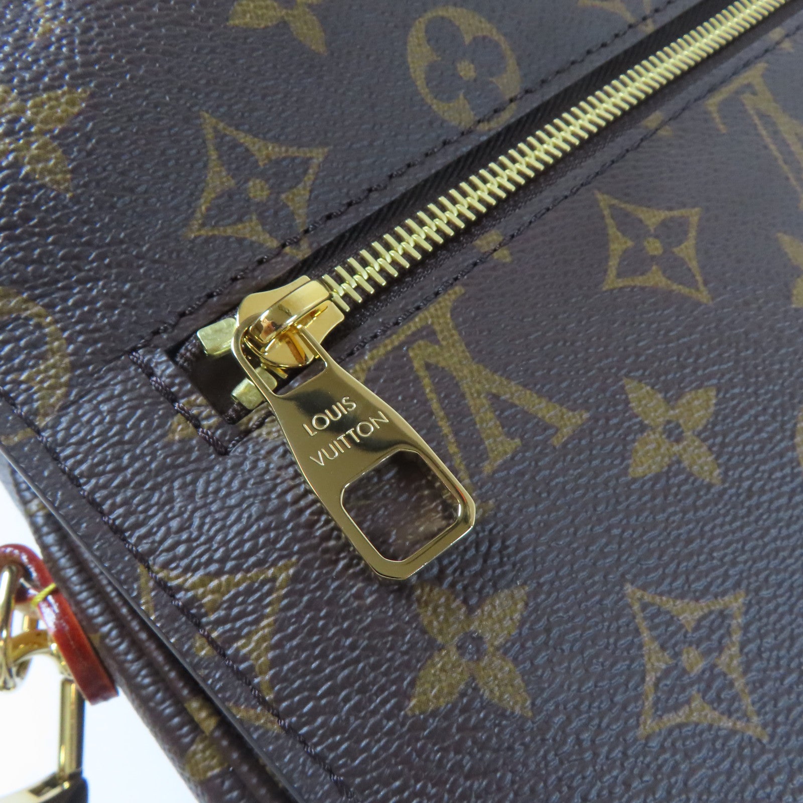 LOUIS VUITTON Monogram Pochette Metis金扣手挽肩背兩用袋啡色