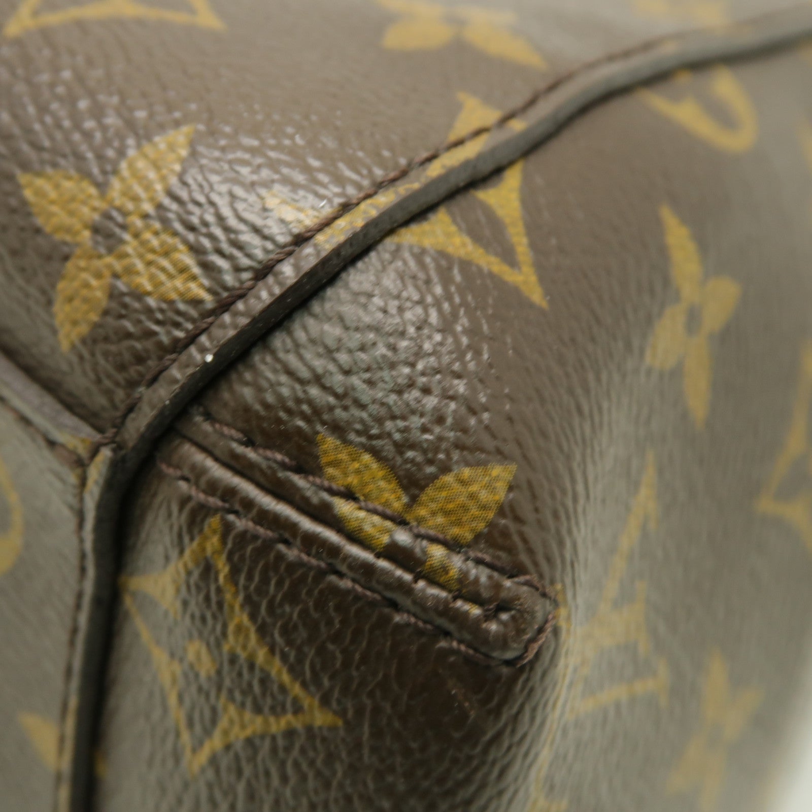 LOUIS VUITTON Monogram Montaigne MM金扣手挽肩背兩用袋棕色