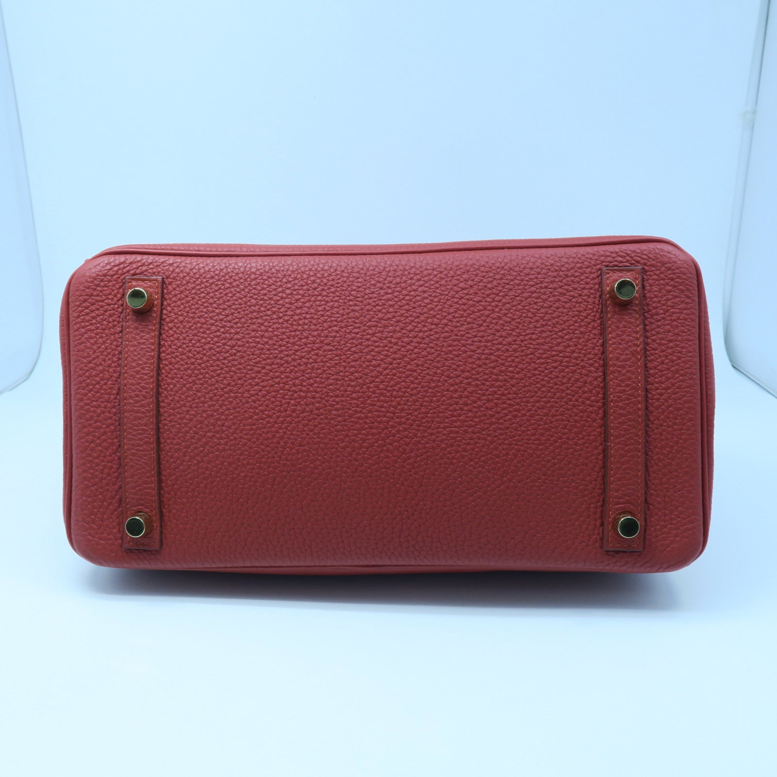 HERMES 【激減優惠】Togo皮革Birkin 30金扣手挽袋正紅