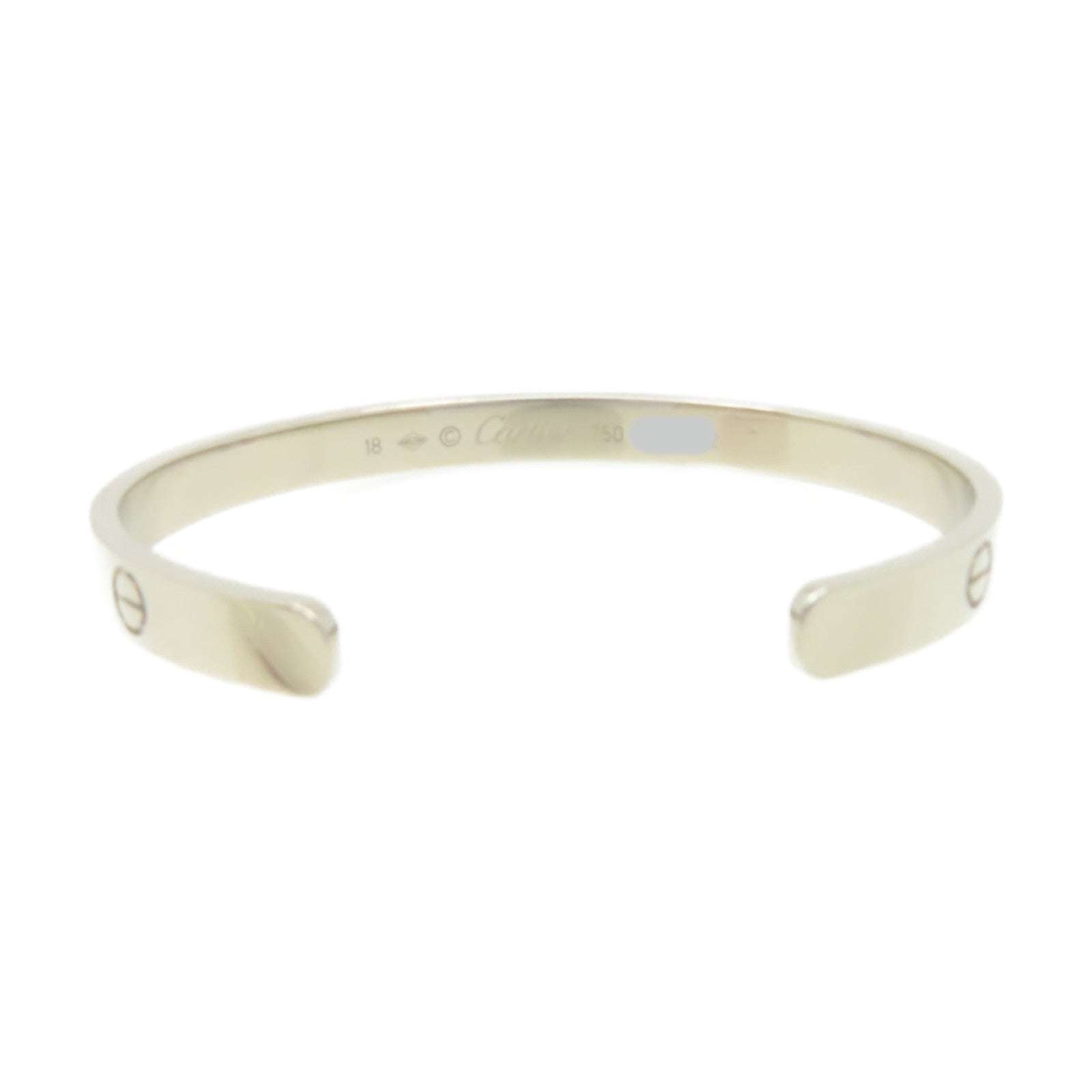 CARTIER 18K白金Love Bracelet手鐲#18