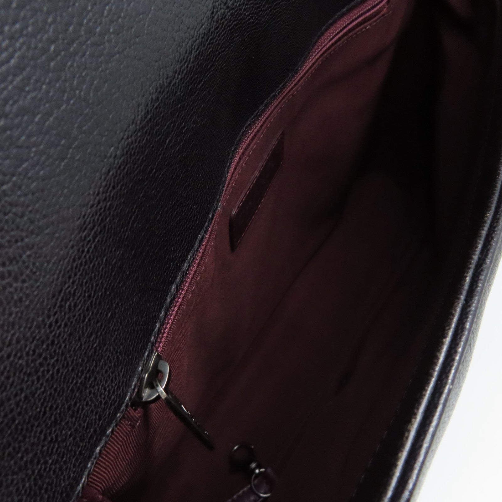 CHANEL 菱格牛皮皮革Boy Chanel 30cm Chain Shoulder Bag銀扣鏈帶肩背袋碳灰色