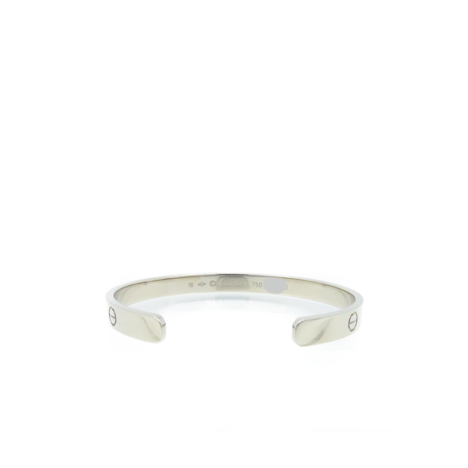 CARTIER 18K白金Love Bracelet手鐲#18
