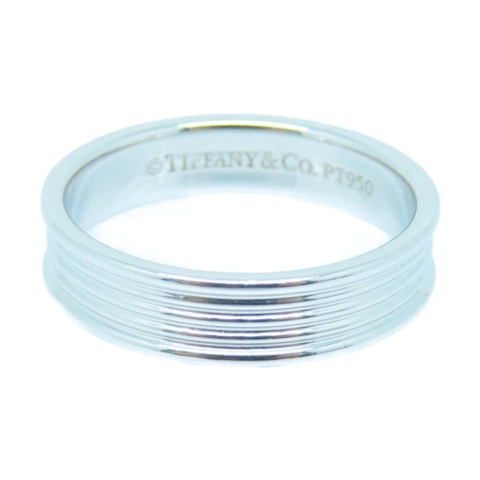 TIFFANY＆CO 950PT鉑金Ring戒指US#8.5