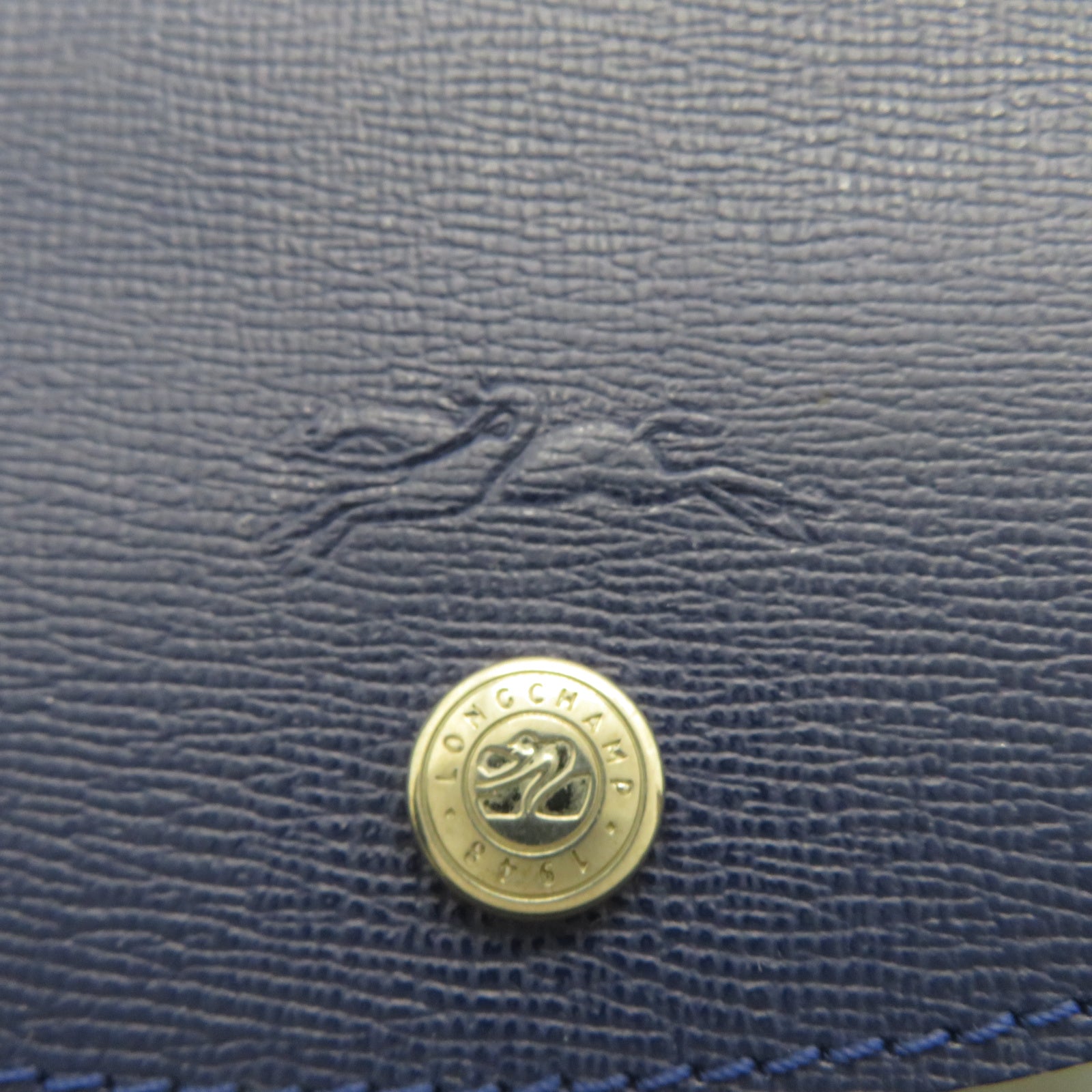 Longchamp 尼龍2 Way Shoulder銀扣手挽肩背兩用袋藍色