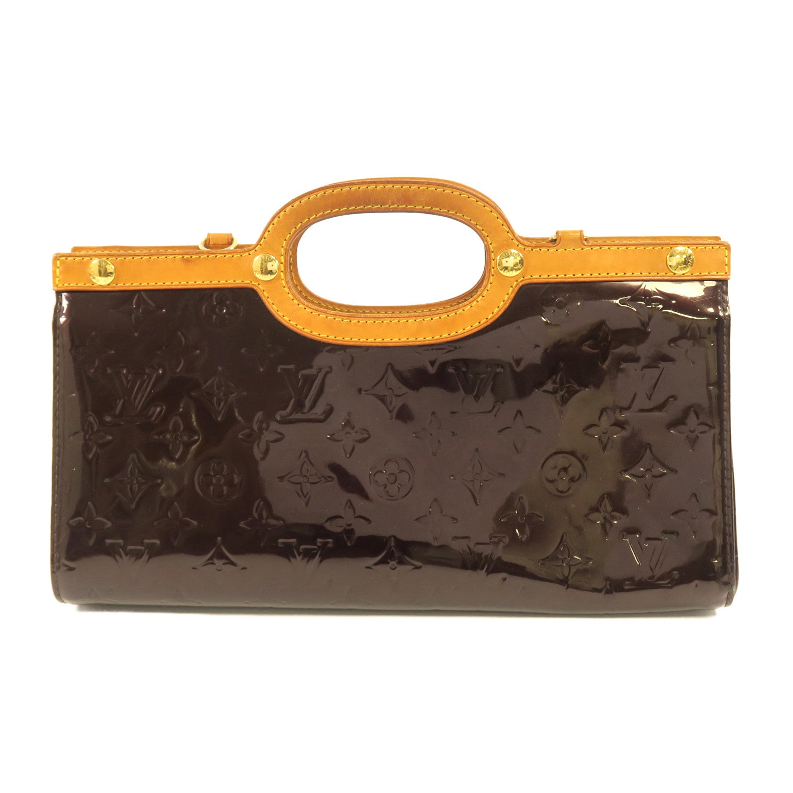 LOUIS VUITTON Monogram Vernis Roxbury Drive金扣手挽肩背兩用袋