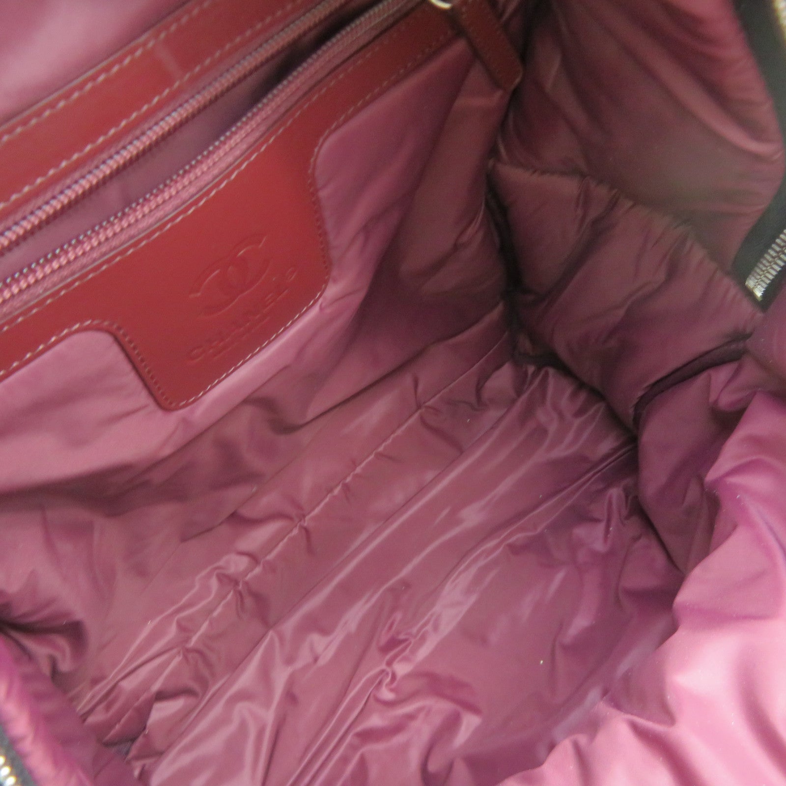 CHANEL 菱格尼龍Backpack背包黑色