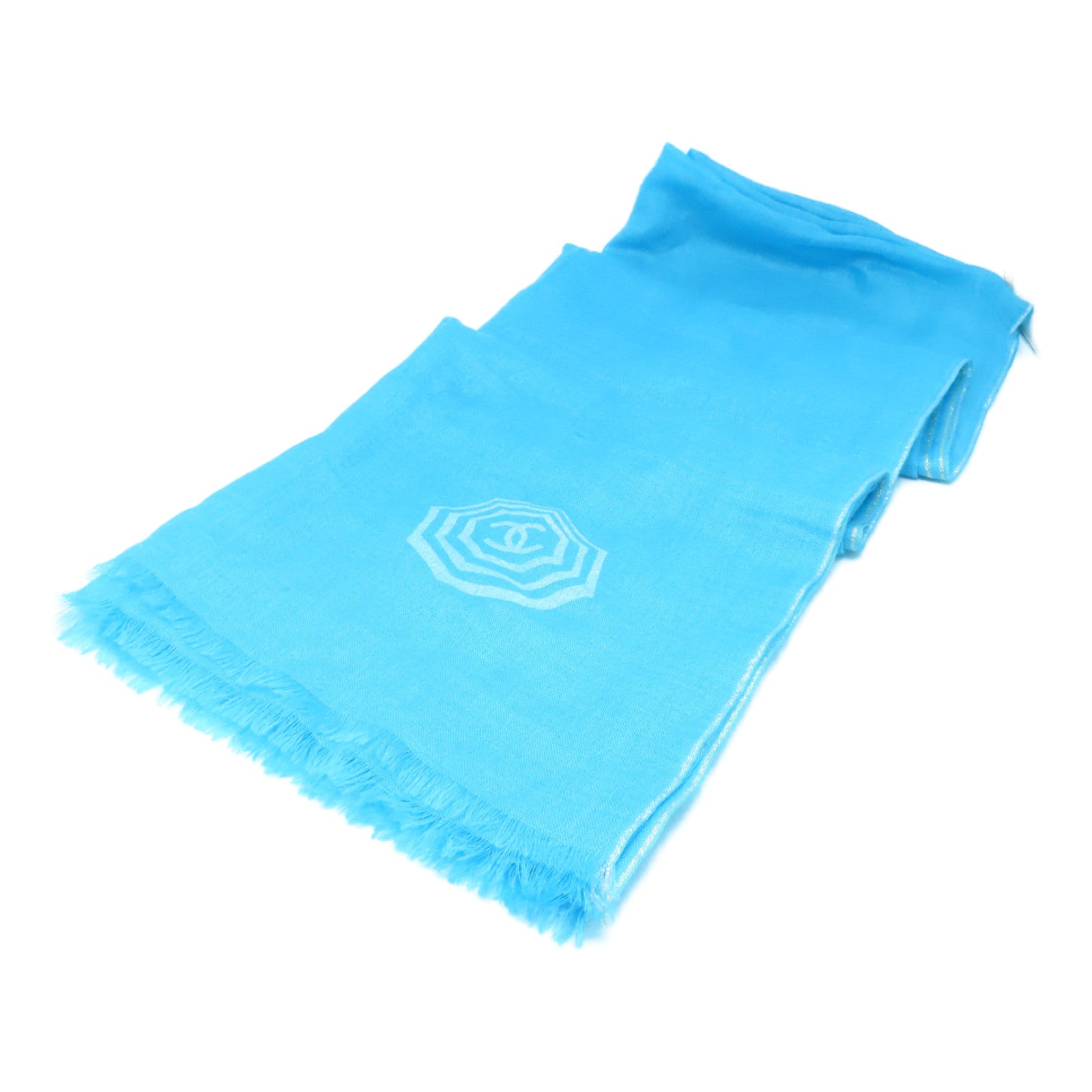 CHANEL Cashmere Stole披肩浅蓝色