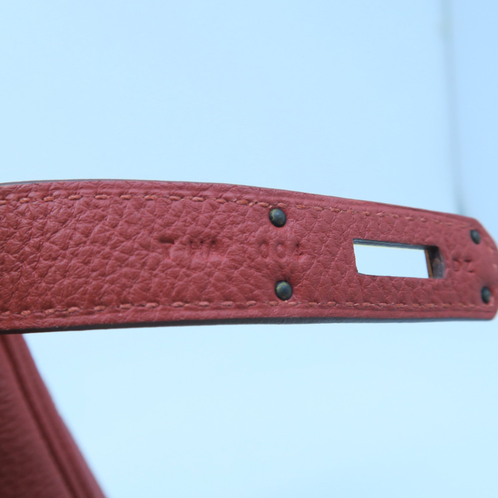 HERMES 【激減優惠】Togo皮革Birkin 30金扣手挽袋正紅