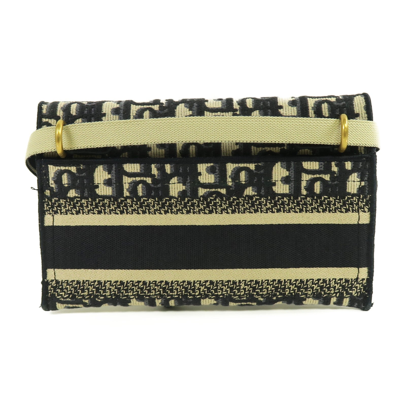 Dior 帆布Belt Bag金扣腰包藍色