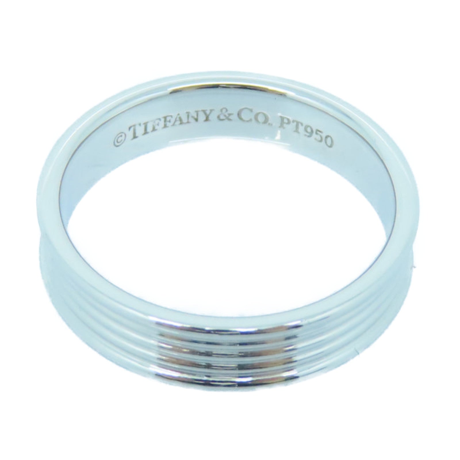 TIFFANY＆CO 950PT鉑金Ring戒指US#8.5