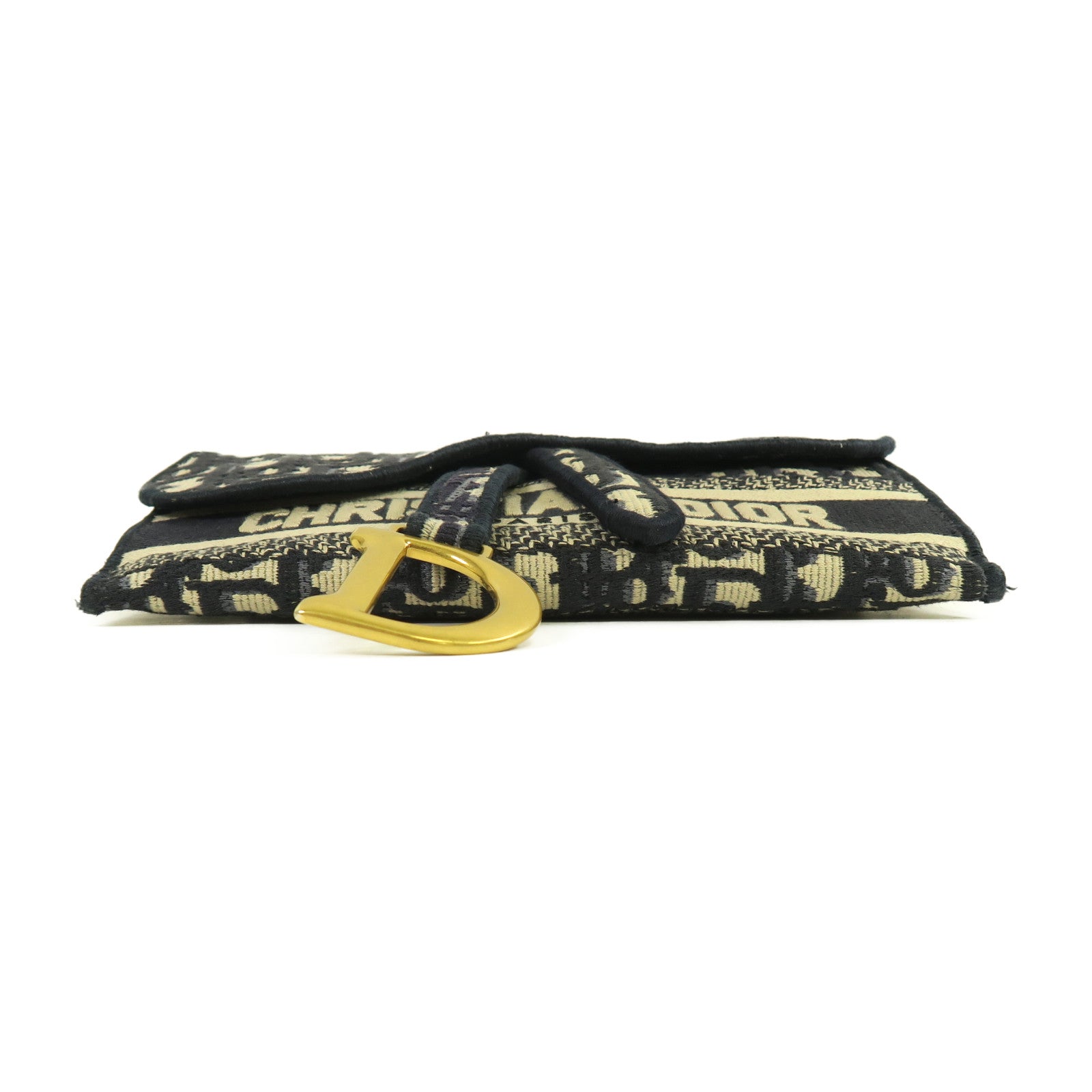 Dior 帆布Belt Bag金扣腰包藍色