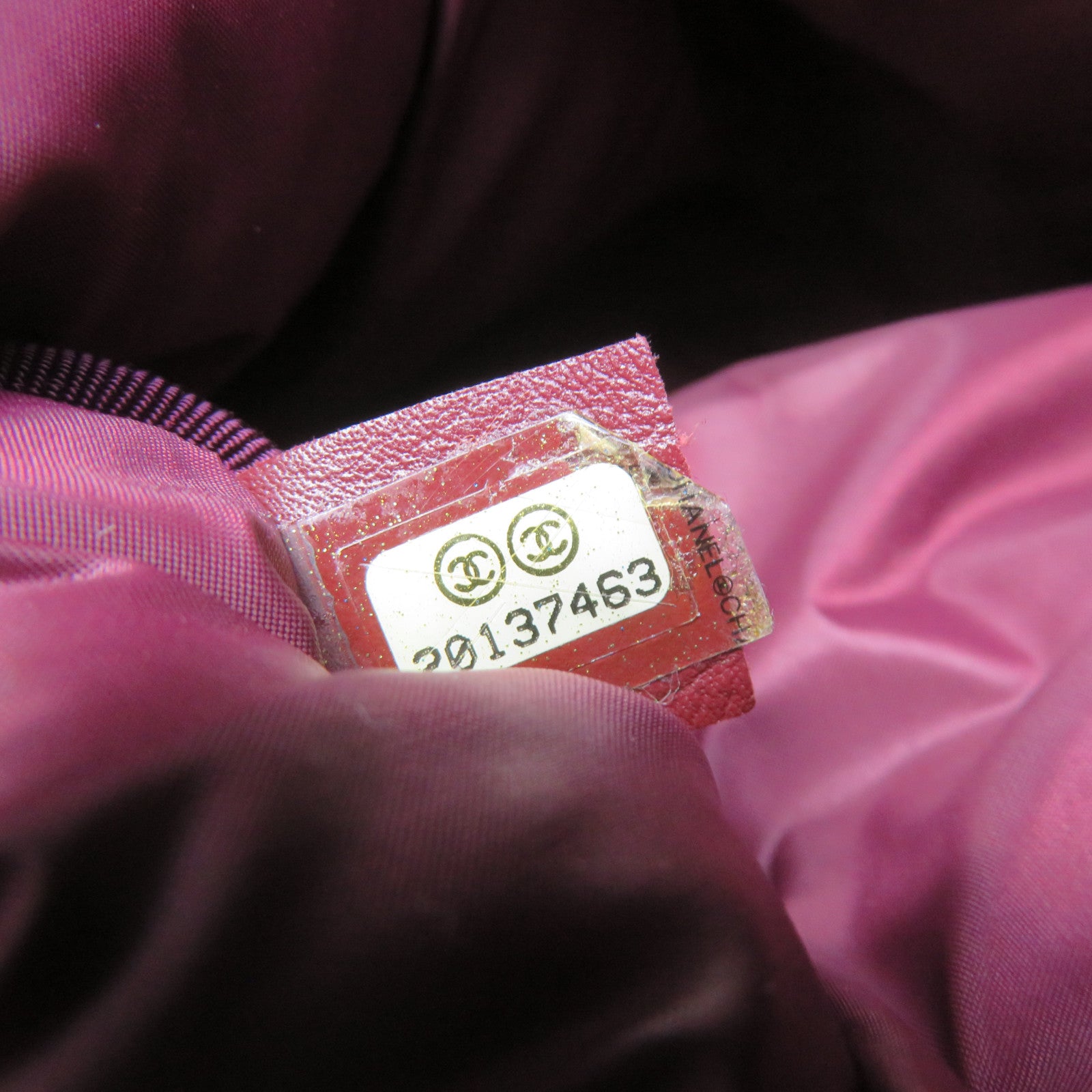 CHANEL 菱格尼龍Backpack背包黑色