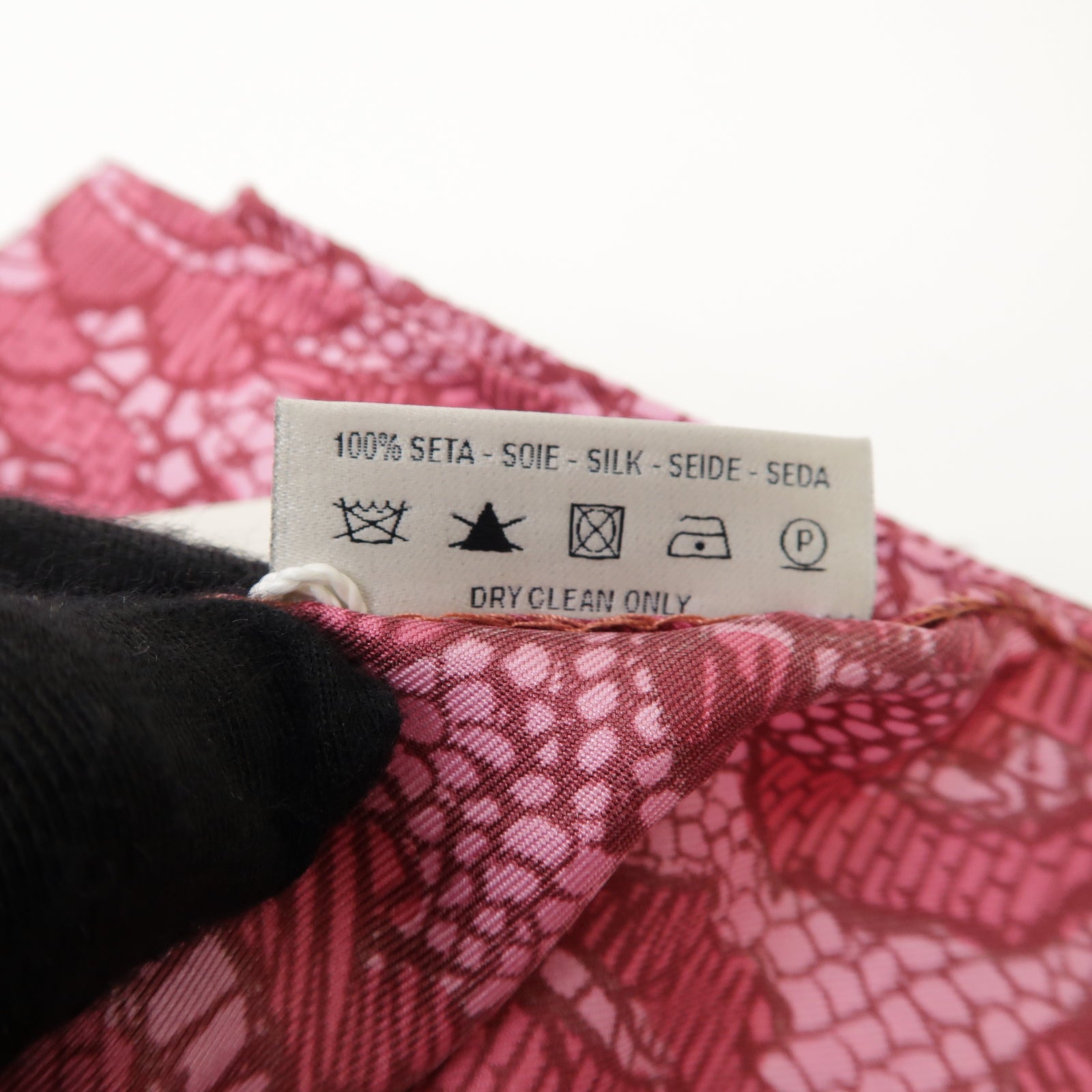 Valentino 絲質Scarf絲巾紅色/粉紅色