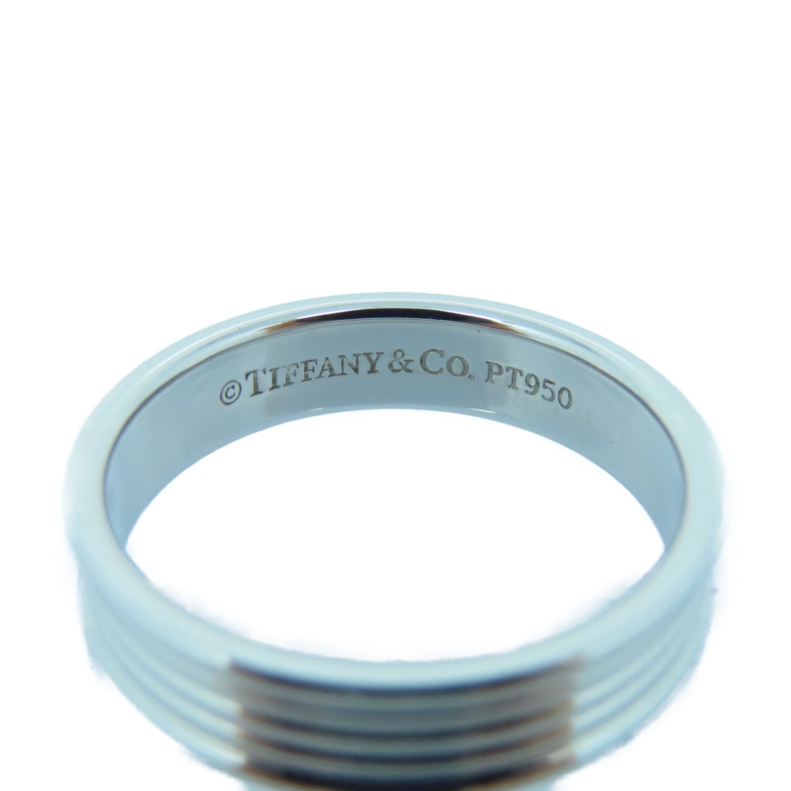 TIFFANY＆CO 950PT鉑金Ring戒指US#8.5