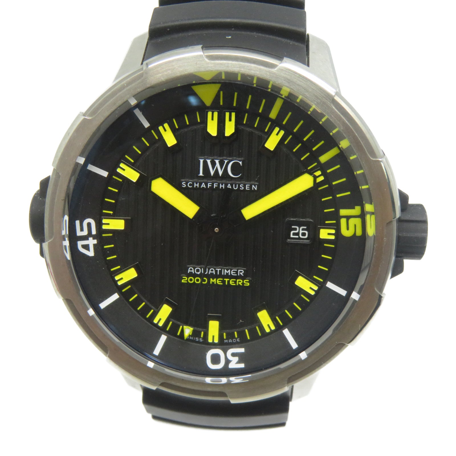 IWC Aquatimer 2000橡膠帶/Titanium手錶自動機芯黑色