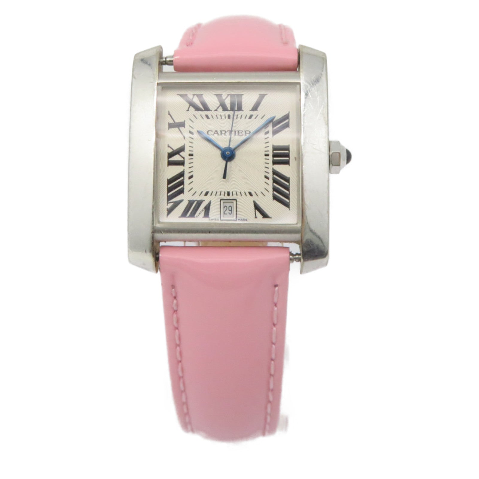 CARTIER 【激减优惠】Tank Francaise18K白金手表自动机芯白色