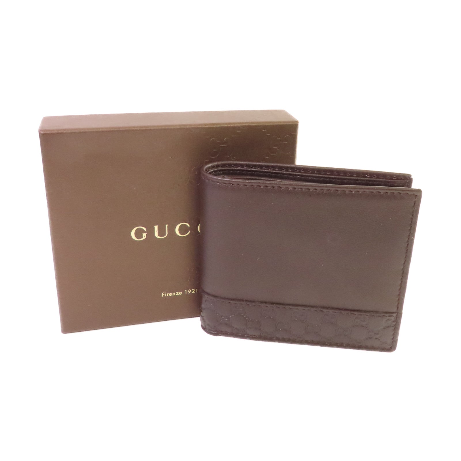 GUCCI 牛皮皮革Short Wallet短錢包啡色