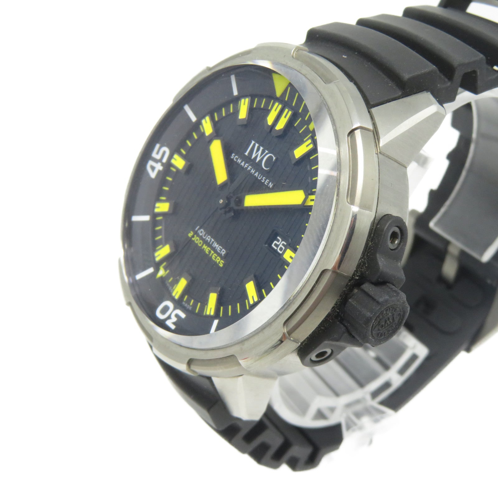 IWC Aquatimer 2000橡膠帶/Titanium手錶自動機芯黑色
