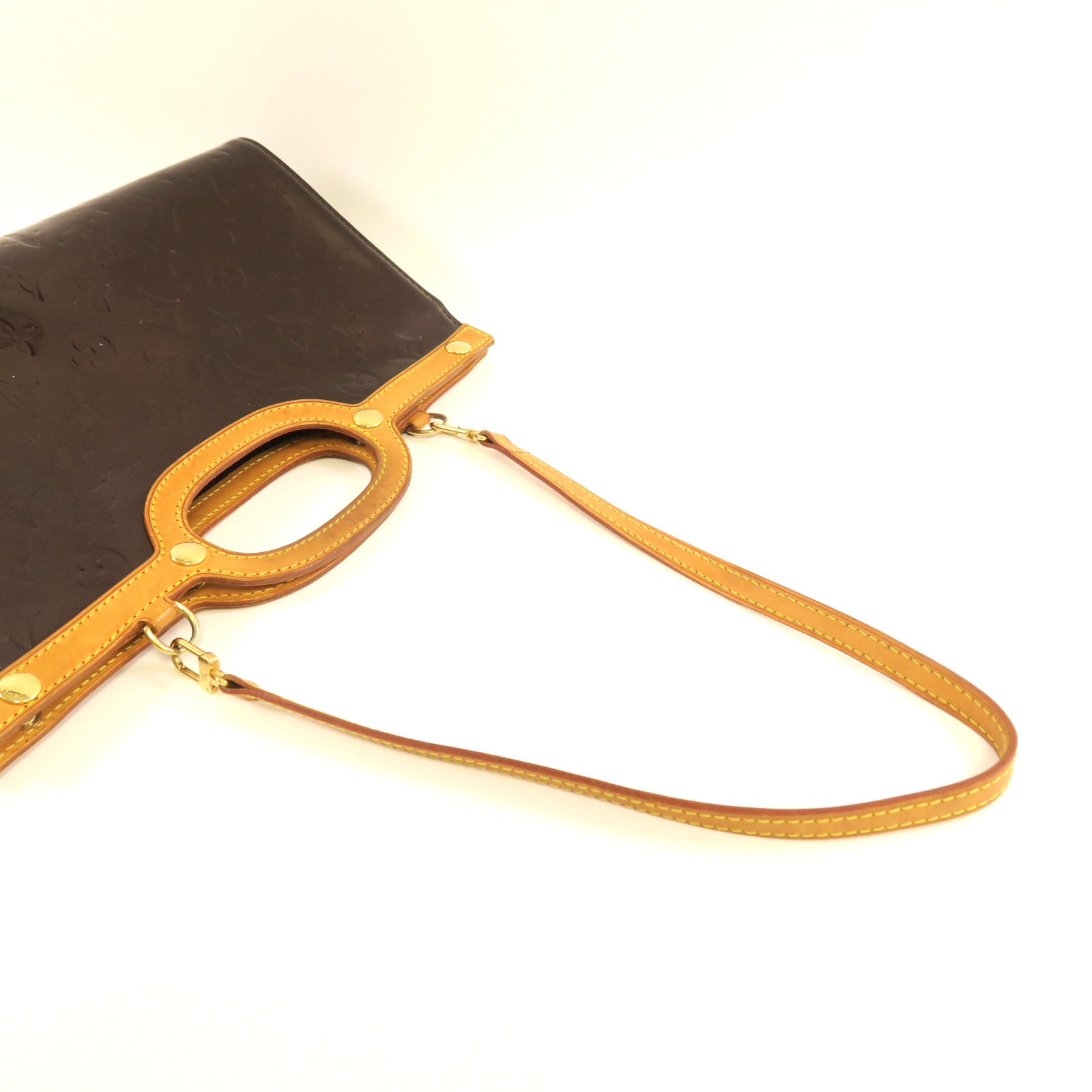 LOUIS VUITTON Monogram Vernis Roxbury Drive金扣手挽肩背兩用袋