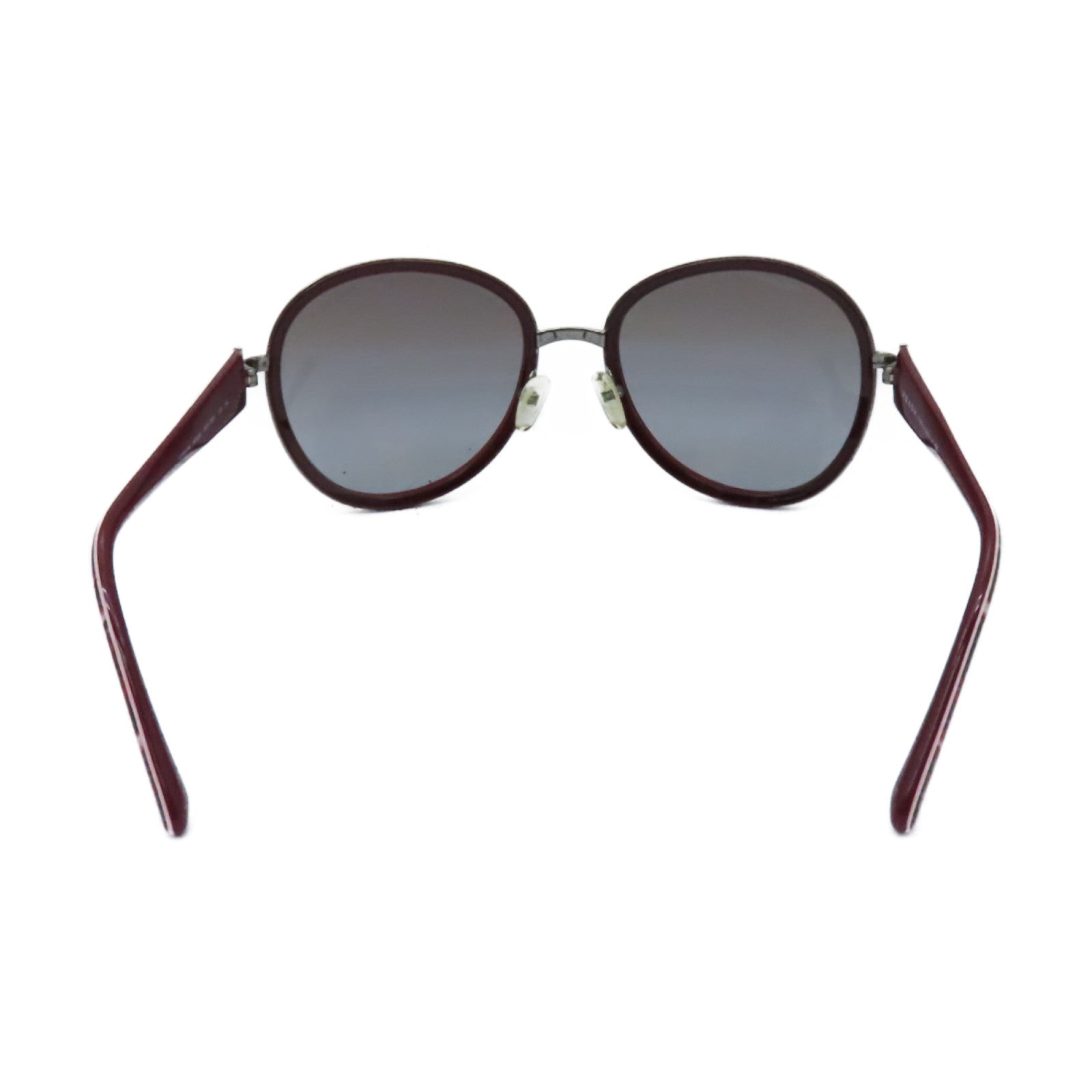 PRADA PVC/金屬Sunglasses銀扣太陽眼鏡紅色