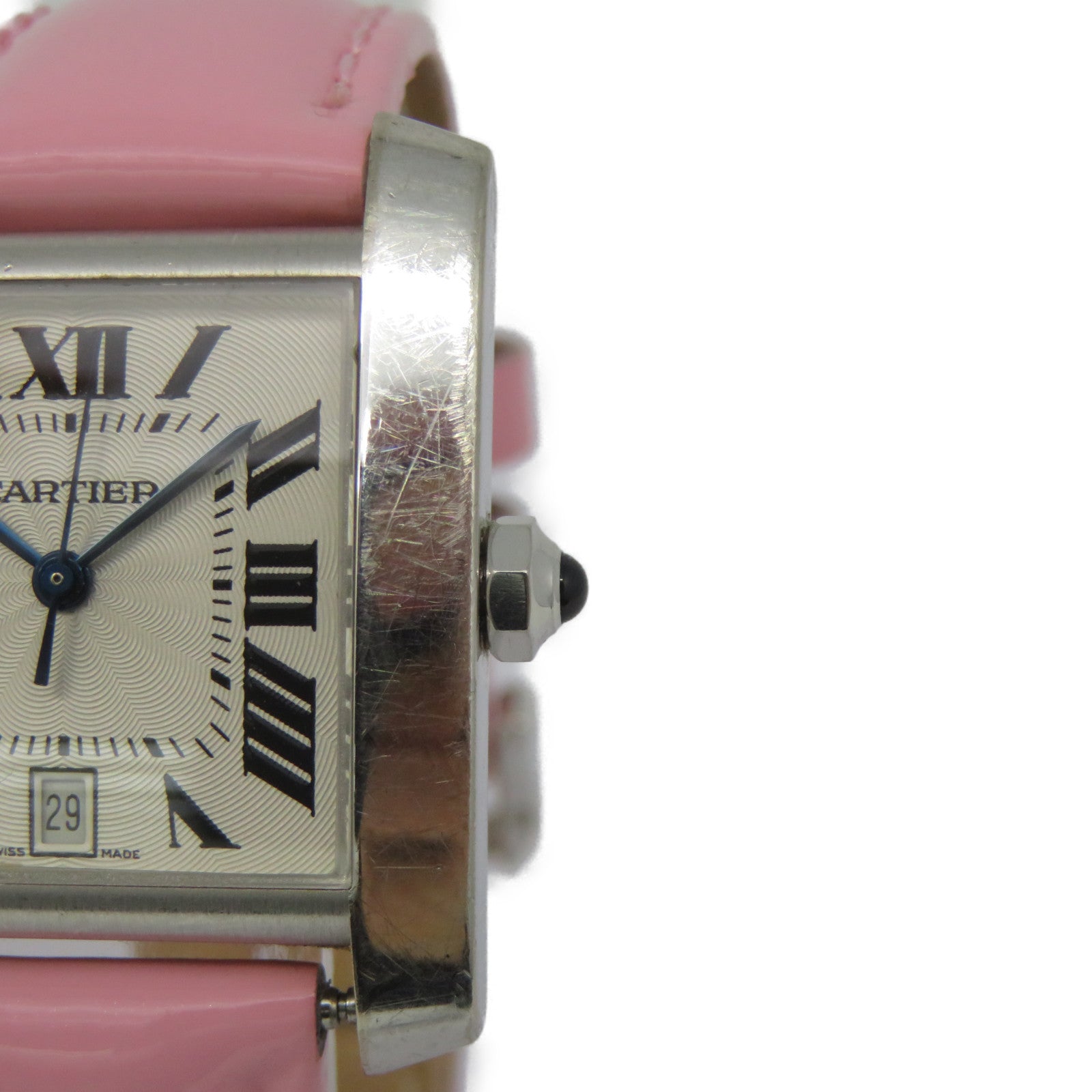 CARTIER 【激减优惠】Tank Francaise18K白金手表自动机芯白色