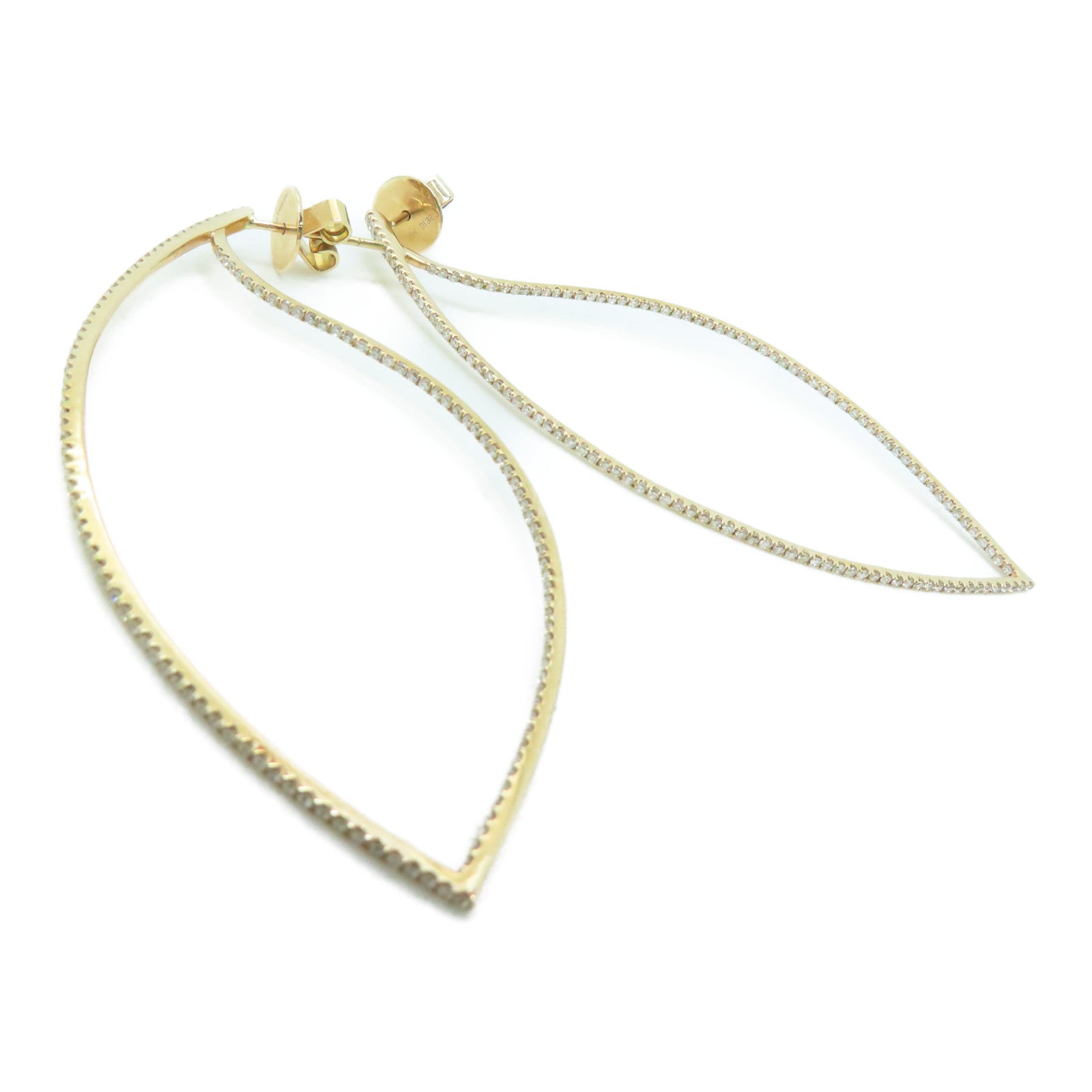 JEWELRY 【激减优惠】18K玫瑰金Diamond Earrings 1.32ct钻石耳环
