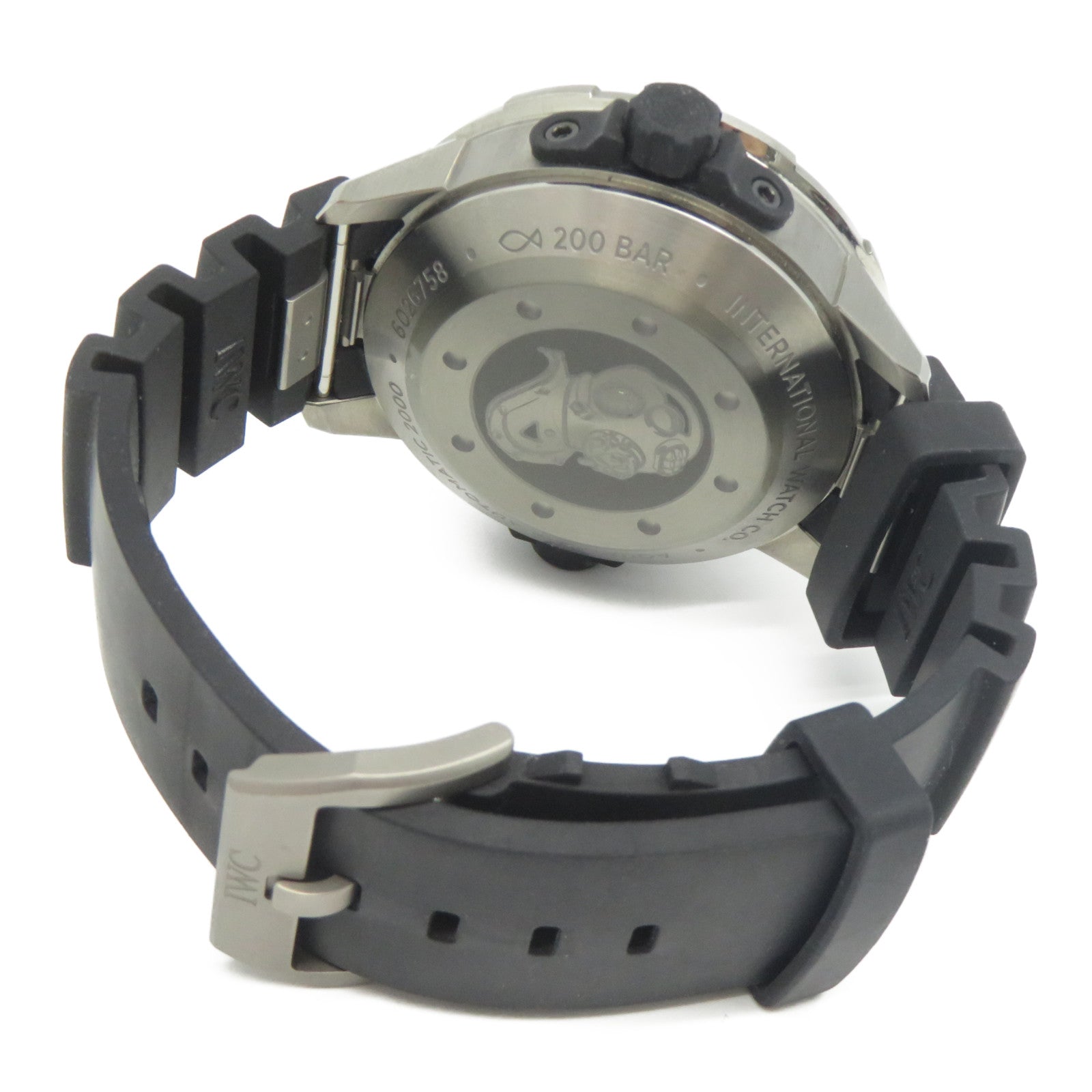 IWC Aquatimer 2000橡膠帶/Titanium手錶自動機芯黑色