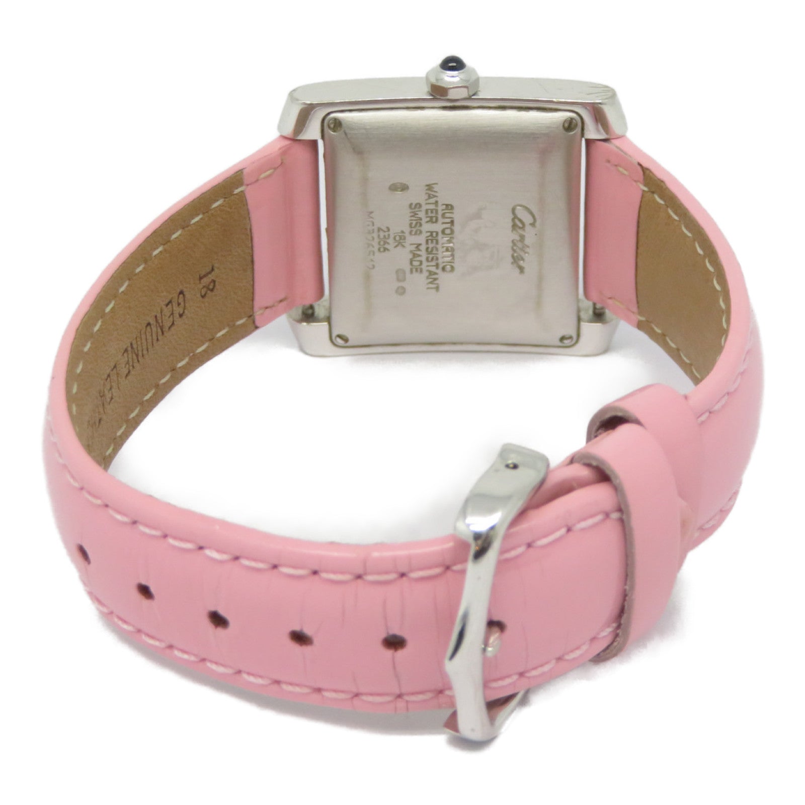 CARTIER 【激减优惠】Tank Francaise18K白金手表自动机芯白色