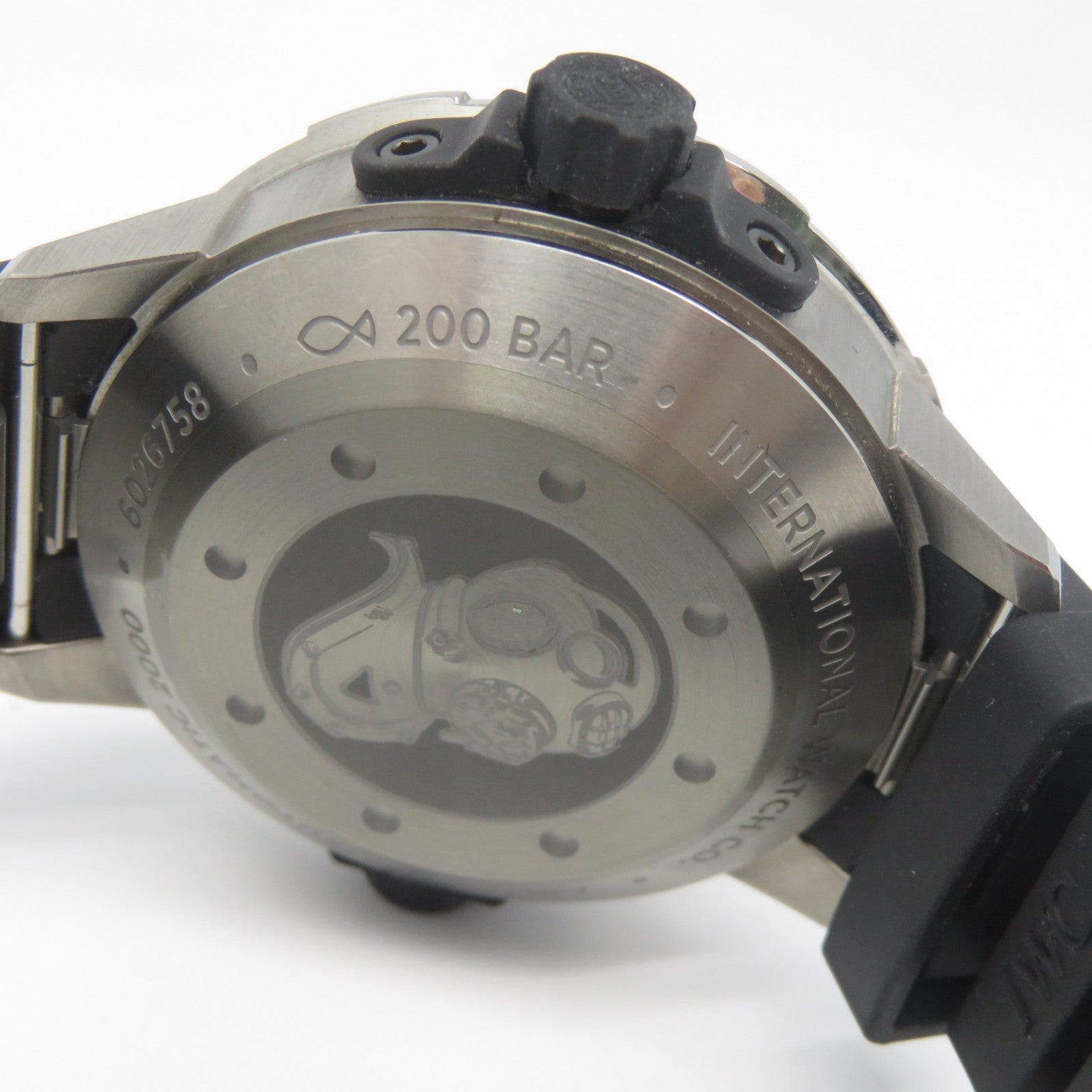 IWC Aquatimer 2000橡膠帶/Titanium手錶自動機芯黑色