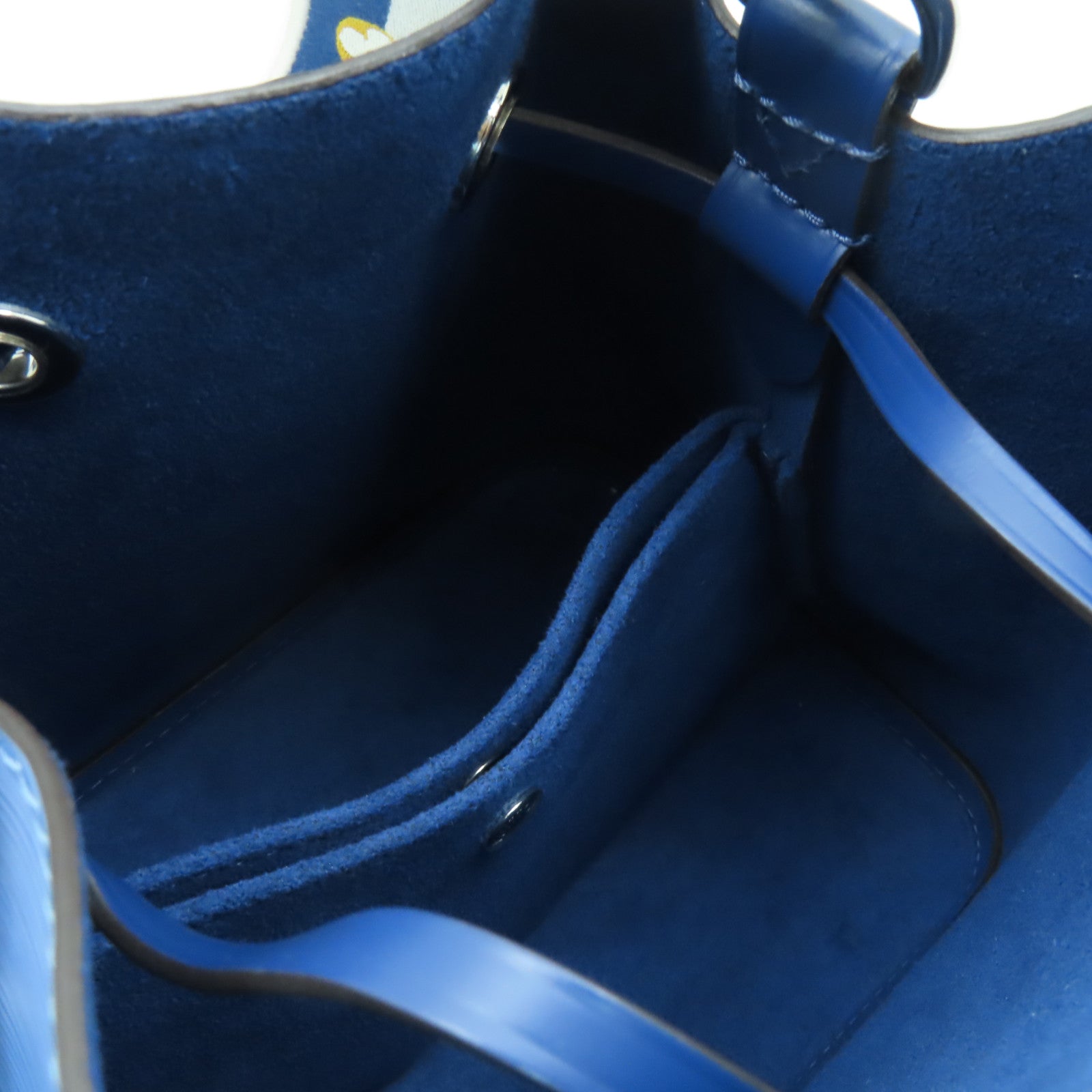 LOUIS VUITTON Epi Neonoe BB銀扣手挽肩背兩用袋淺藍色