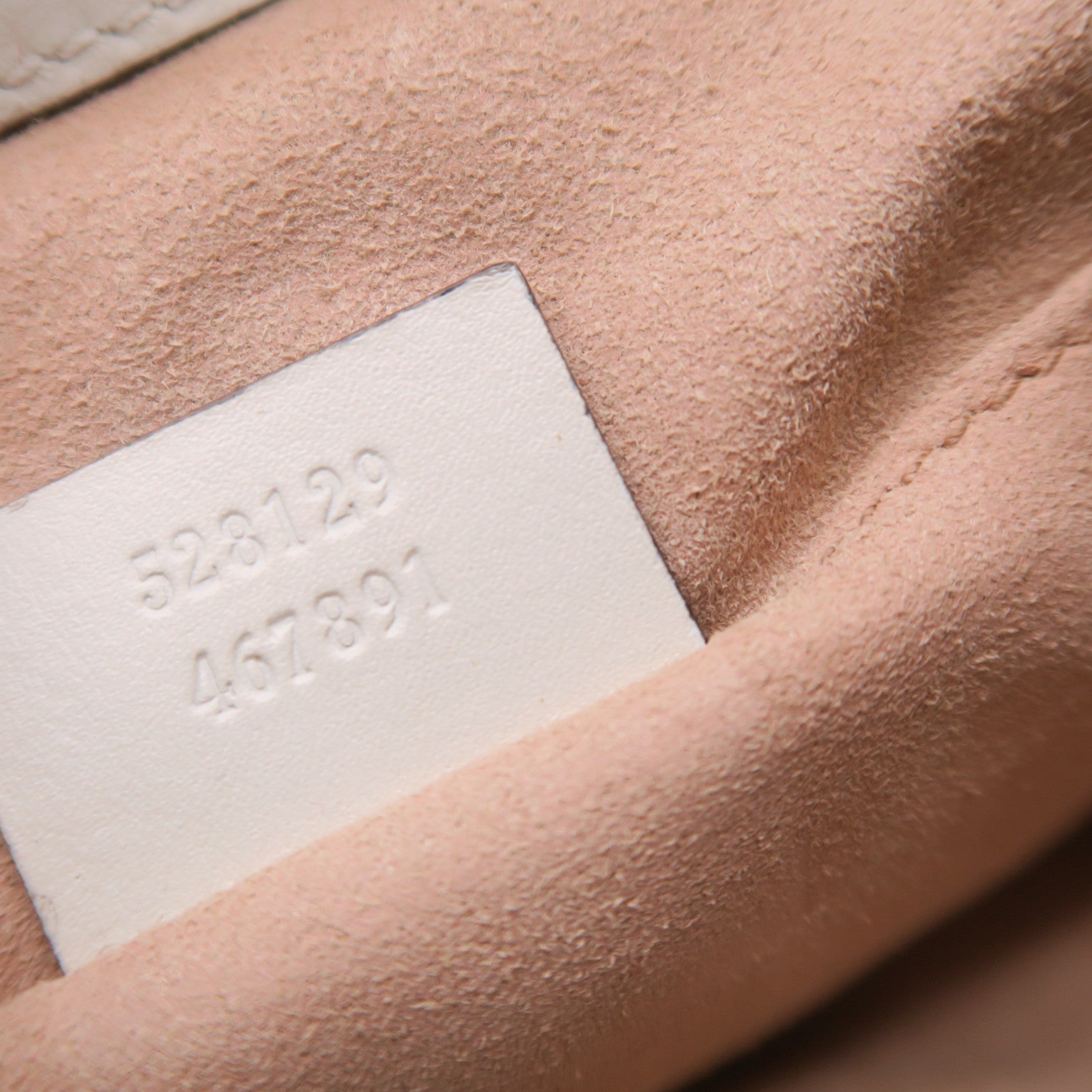 GUCCI 斜紋牛皮皮革Backpack金扣背包白色