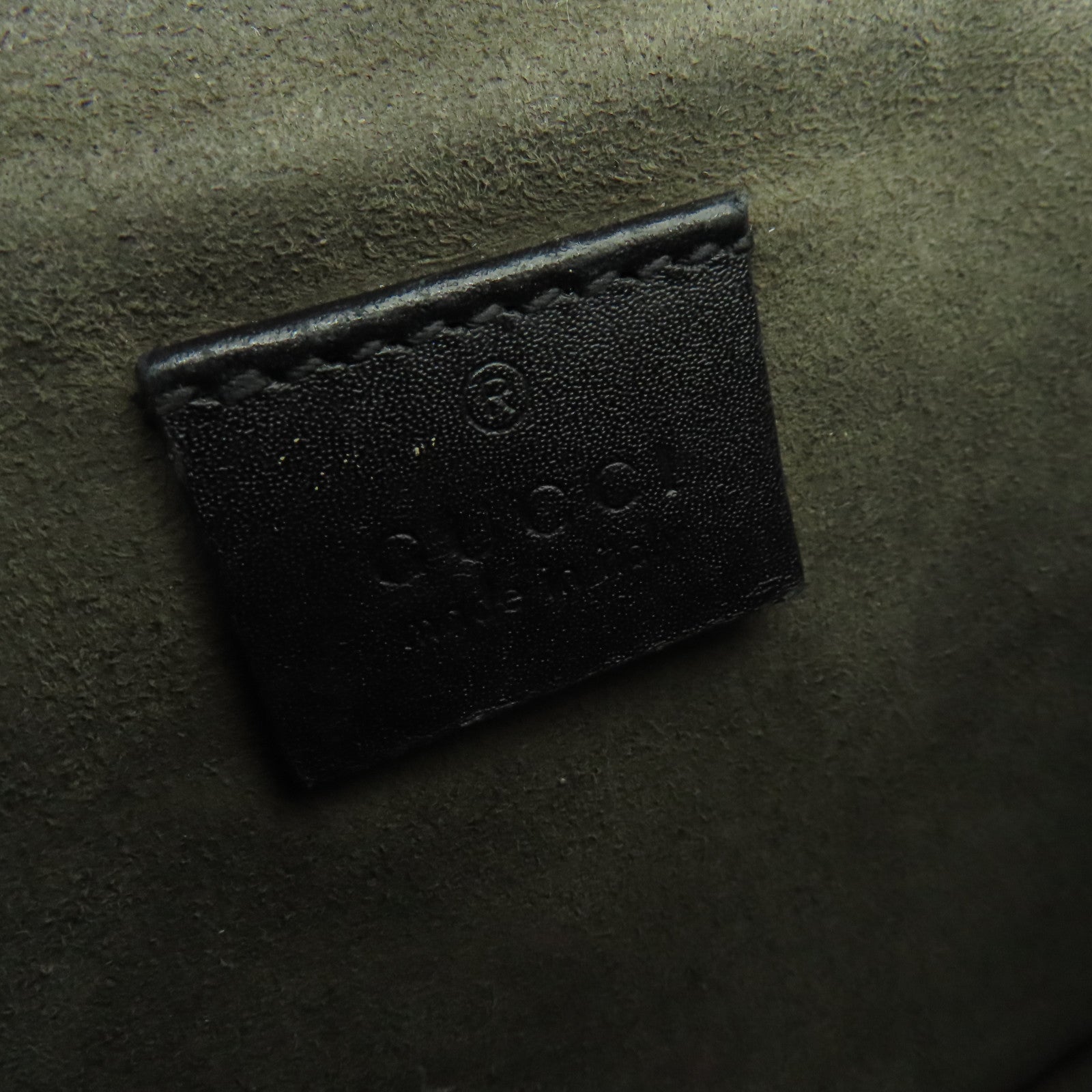 GUCCI 塗層帆布Eden Belt Bag銀扣腰包黒色/棕色