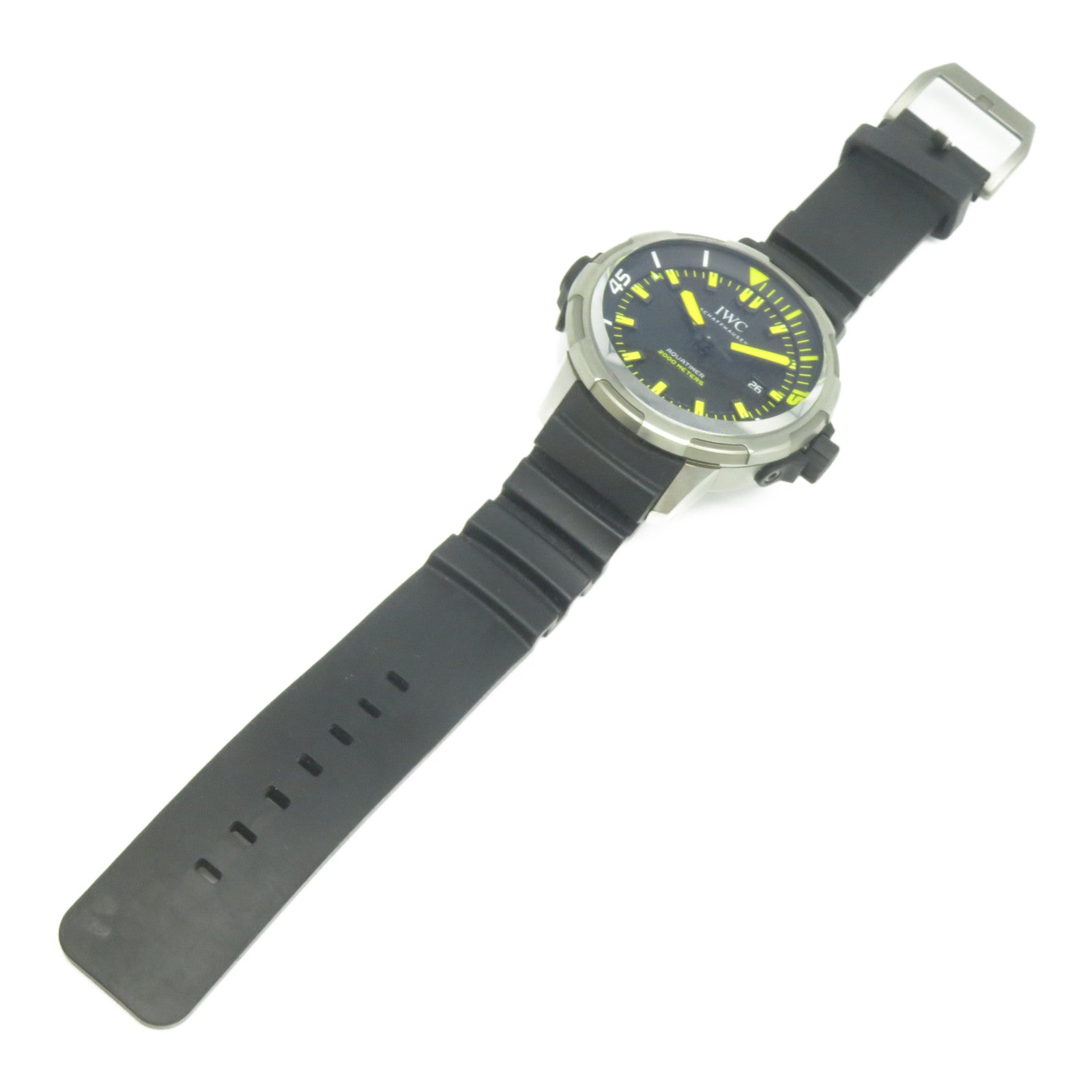 IWC Aquatimer 2000橡膠帶/Titanium手錶自動機芯黑色